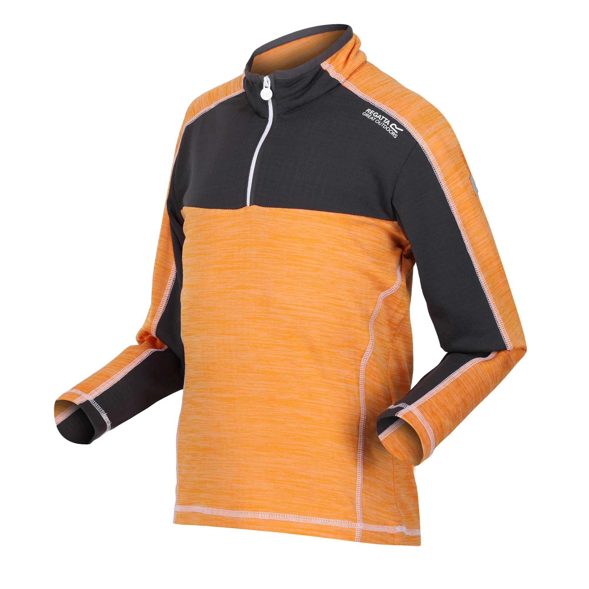 Kids' Hewley Fleece | Apricot Crush Seal Grey