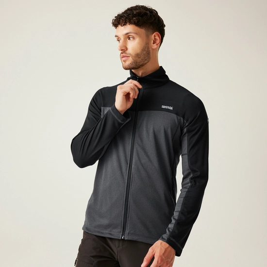 Men's Highton V Full Zip Fleece | Nephrite Green Black
