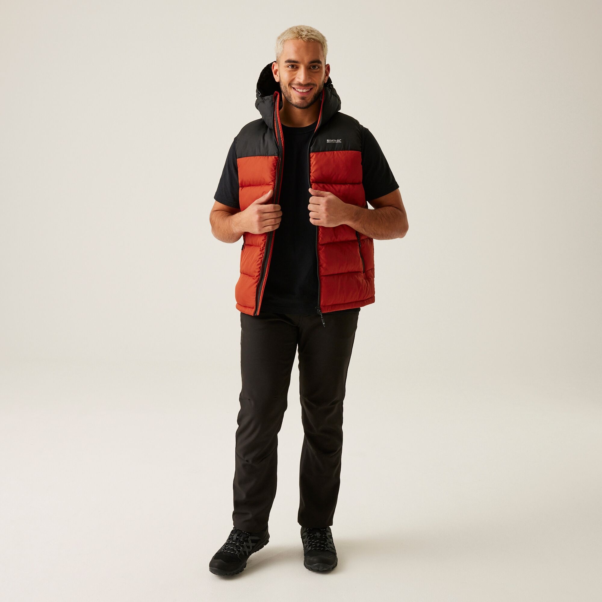 Men's Nevado Heavyweight Gilet | Red Ochre Black