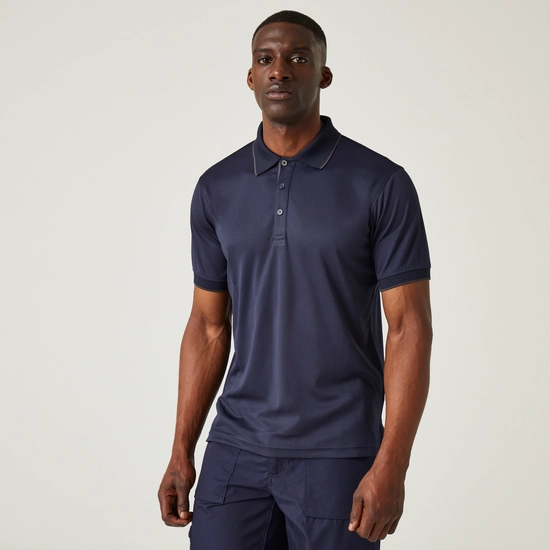 Men's Navigate Short Sleeve Polo Shirt | Black Seal