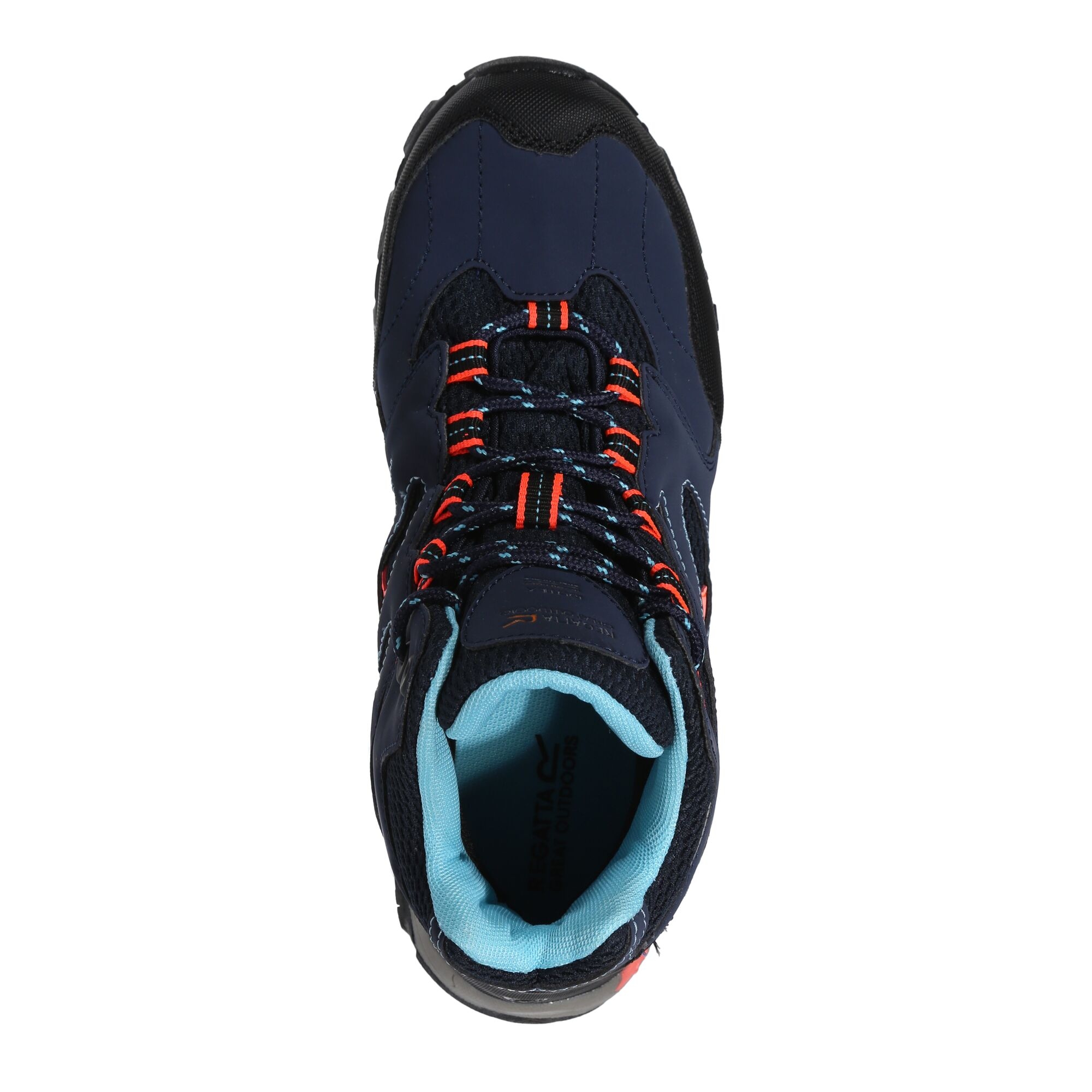Kids' Holcombe Waterproof Mid Walking Boots | Navy Fiery Coral