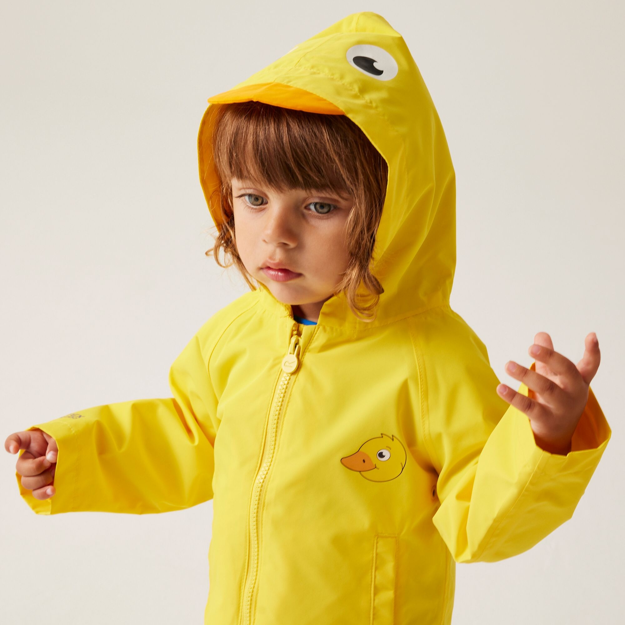Kids' Animal Waterproof Jacket | Pebbles The Duck Sunbeam