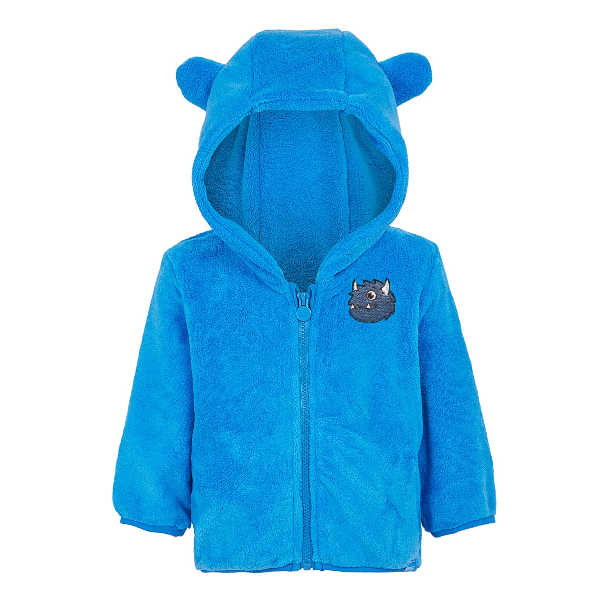 Kids' Animal Full Zip Fleece | Spike The Monster Hydro Blue
