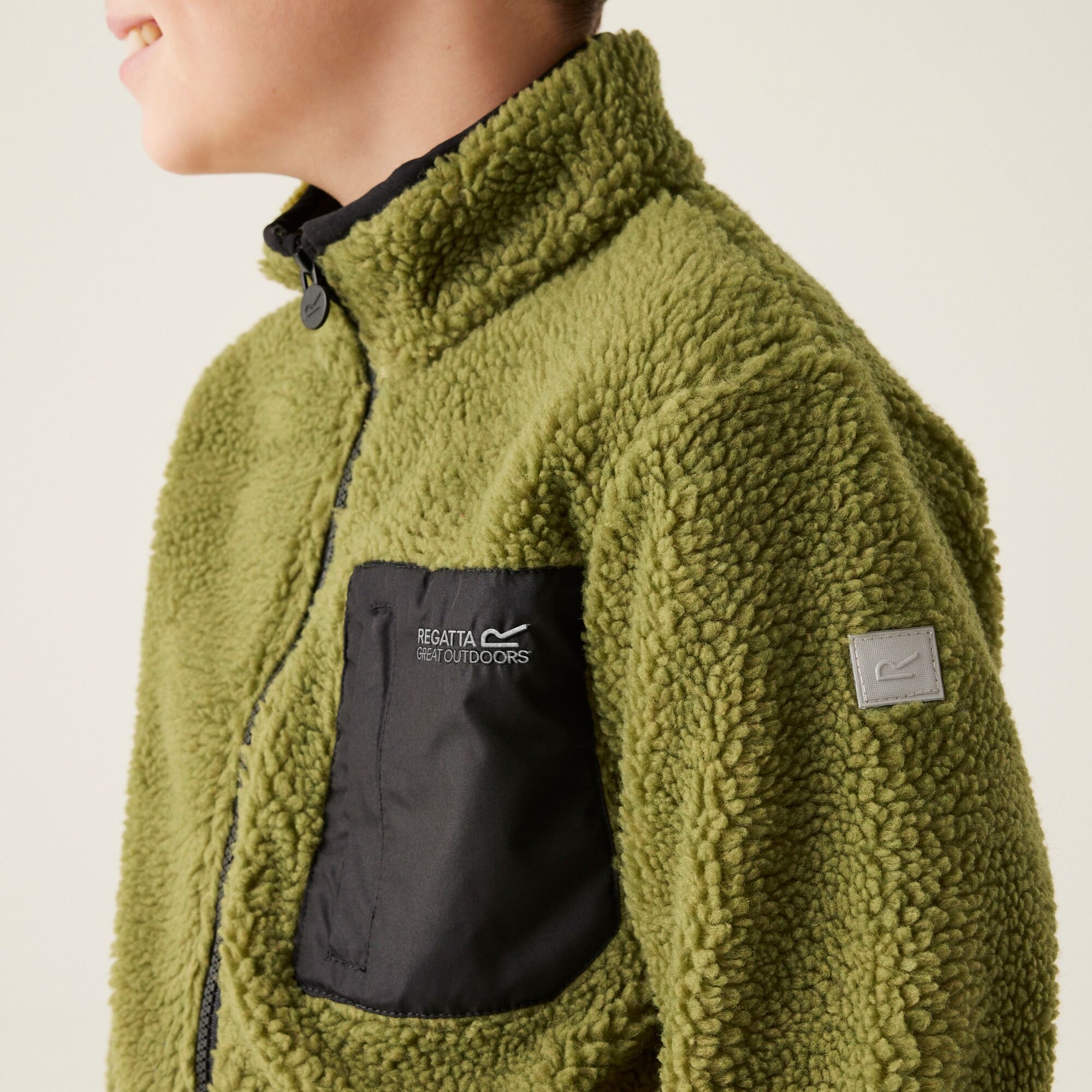 Kids' Frankie Full Zip Fleece | Nephrite Green