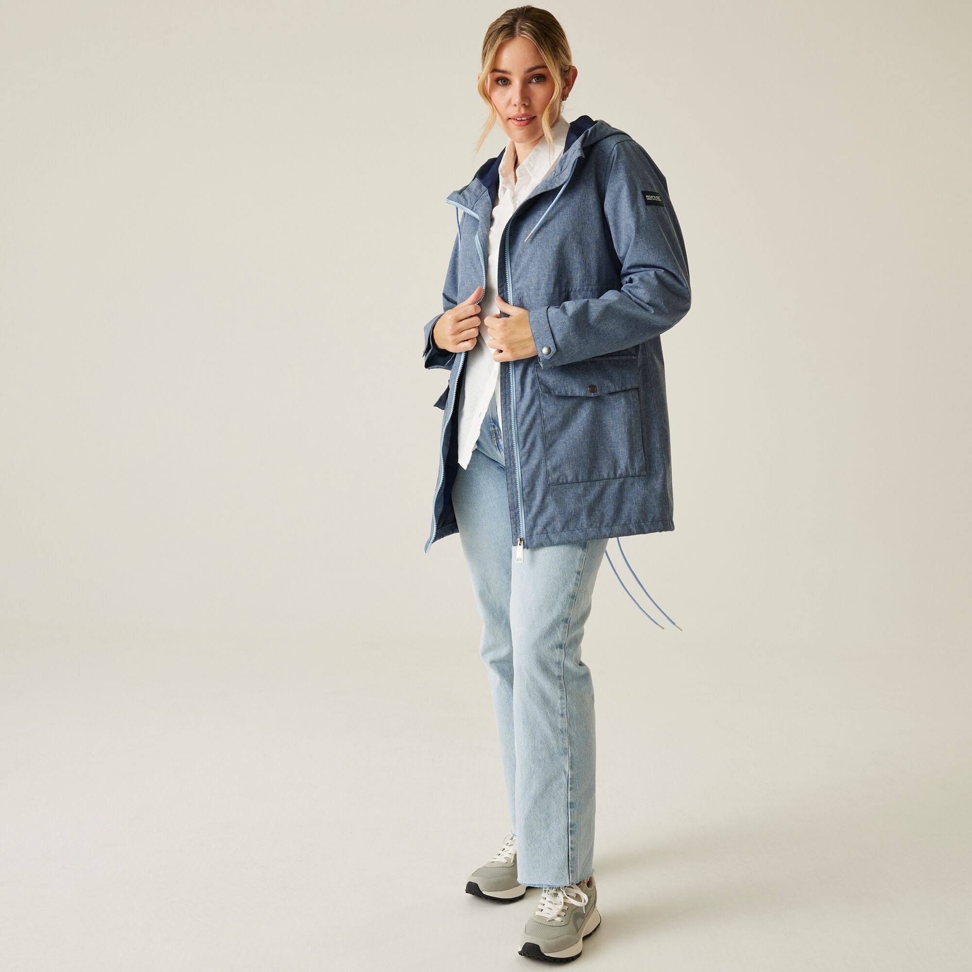 Women's Navaeh Waterproof Jacket | Chambray Dark Denim
