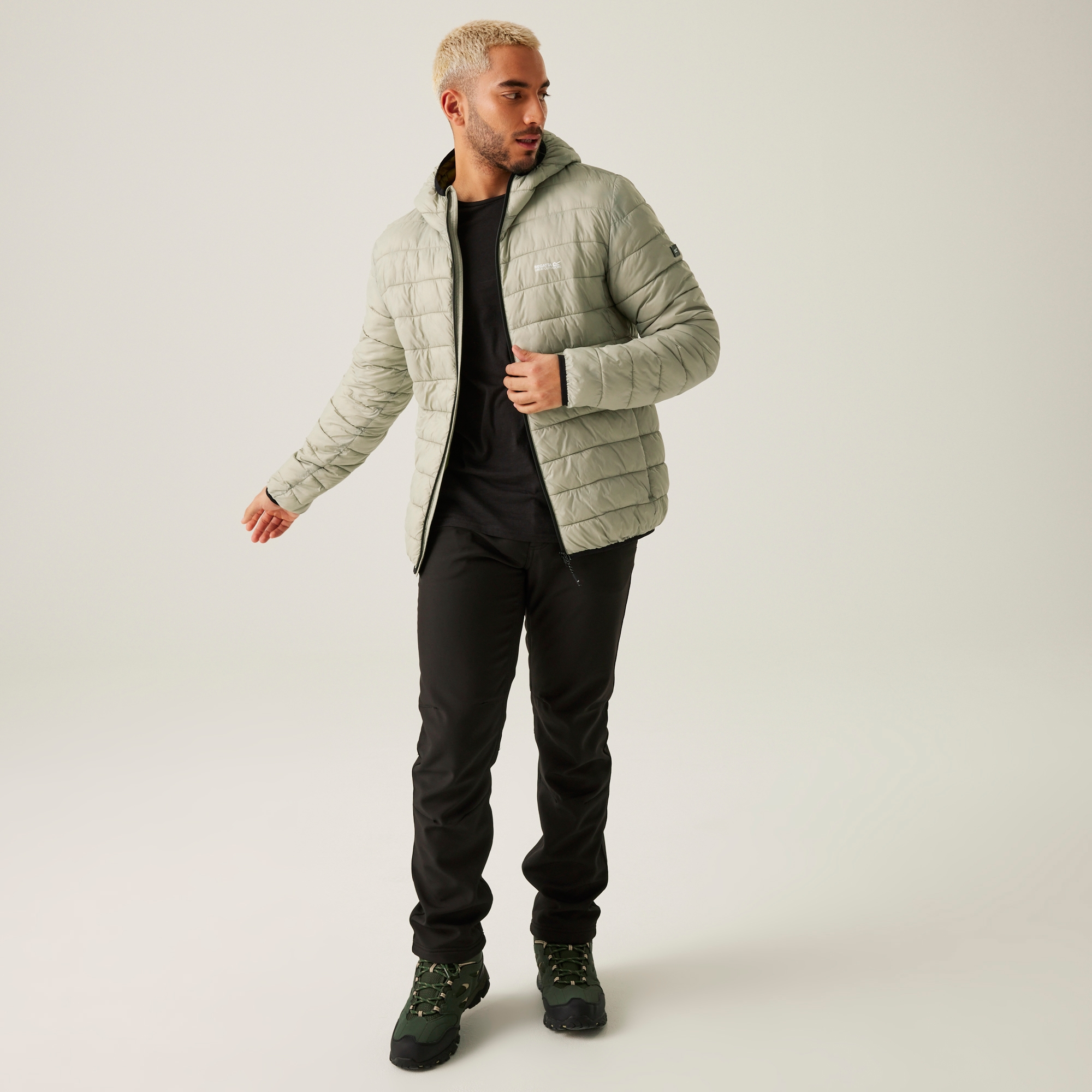 Men's Hooded Marizion Padded Jacket | Abbeystone Nephrite Green