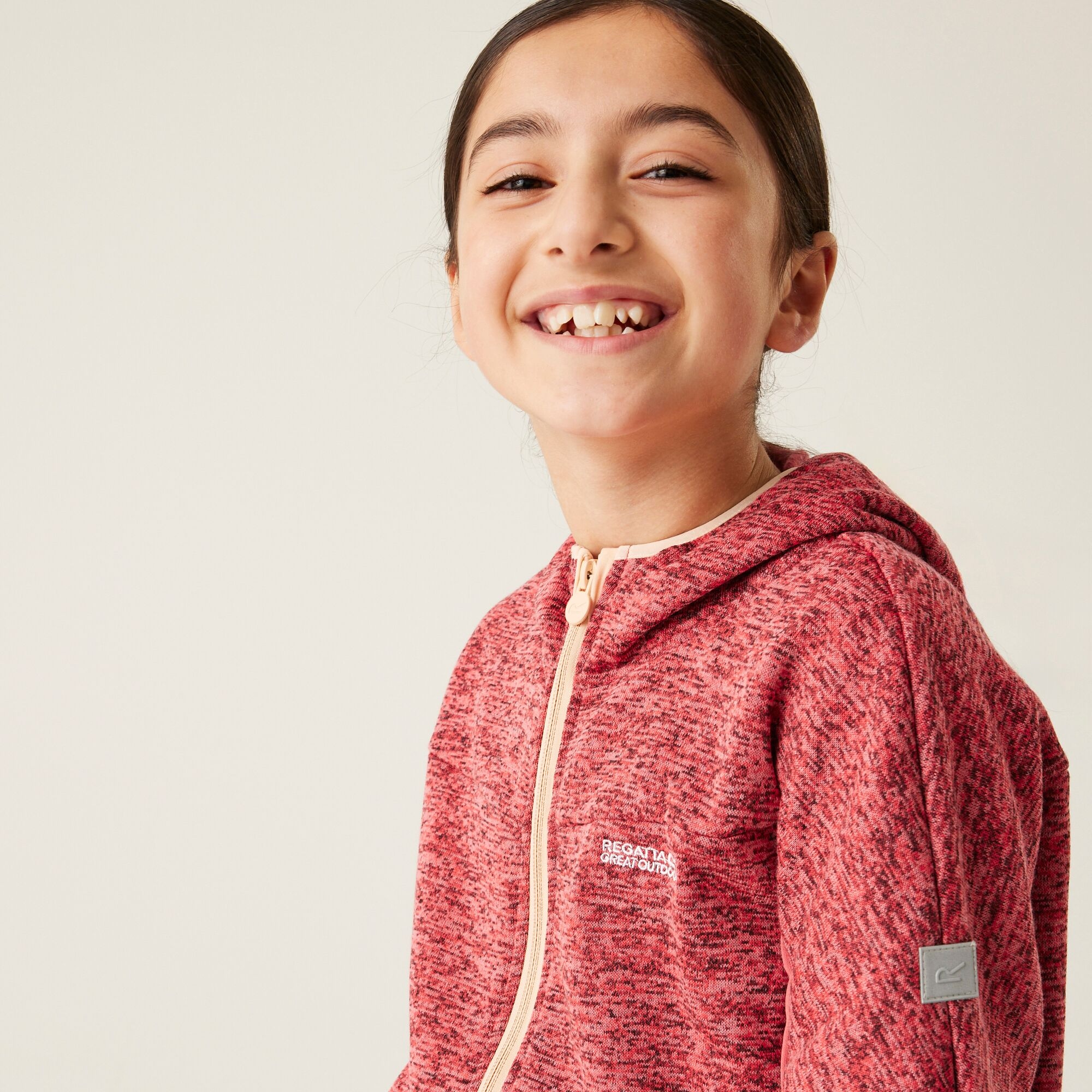 Kids' Dissolver IXI Full Zip Fleece | Red Sky Mineral Red