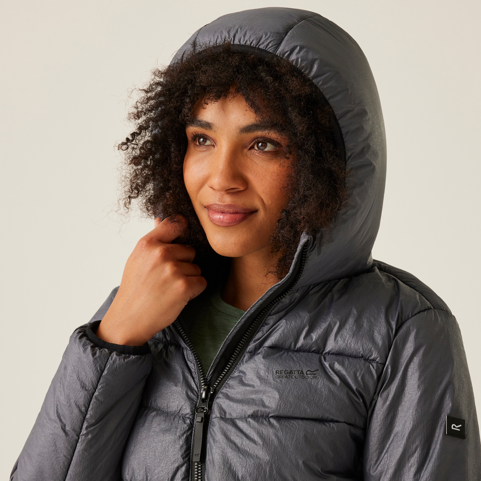 Women's Heatherly Quilted Jacket | Seal Grey