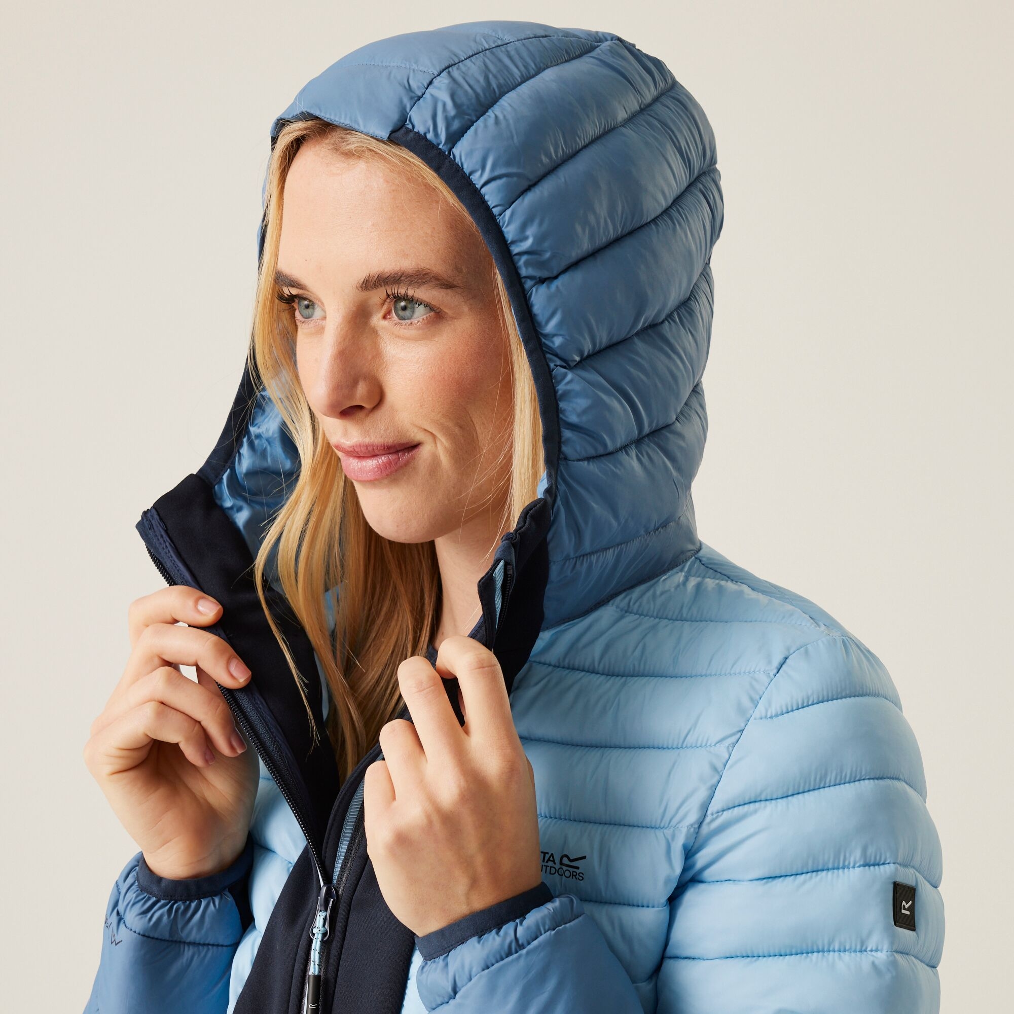 Women's Leedre Hooded Hybrid Jacket | Navy Coronet Blue
