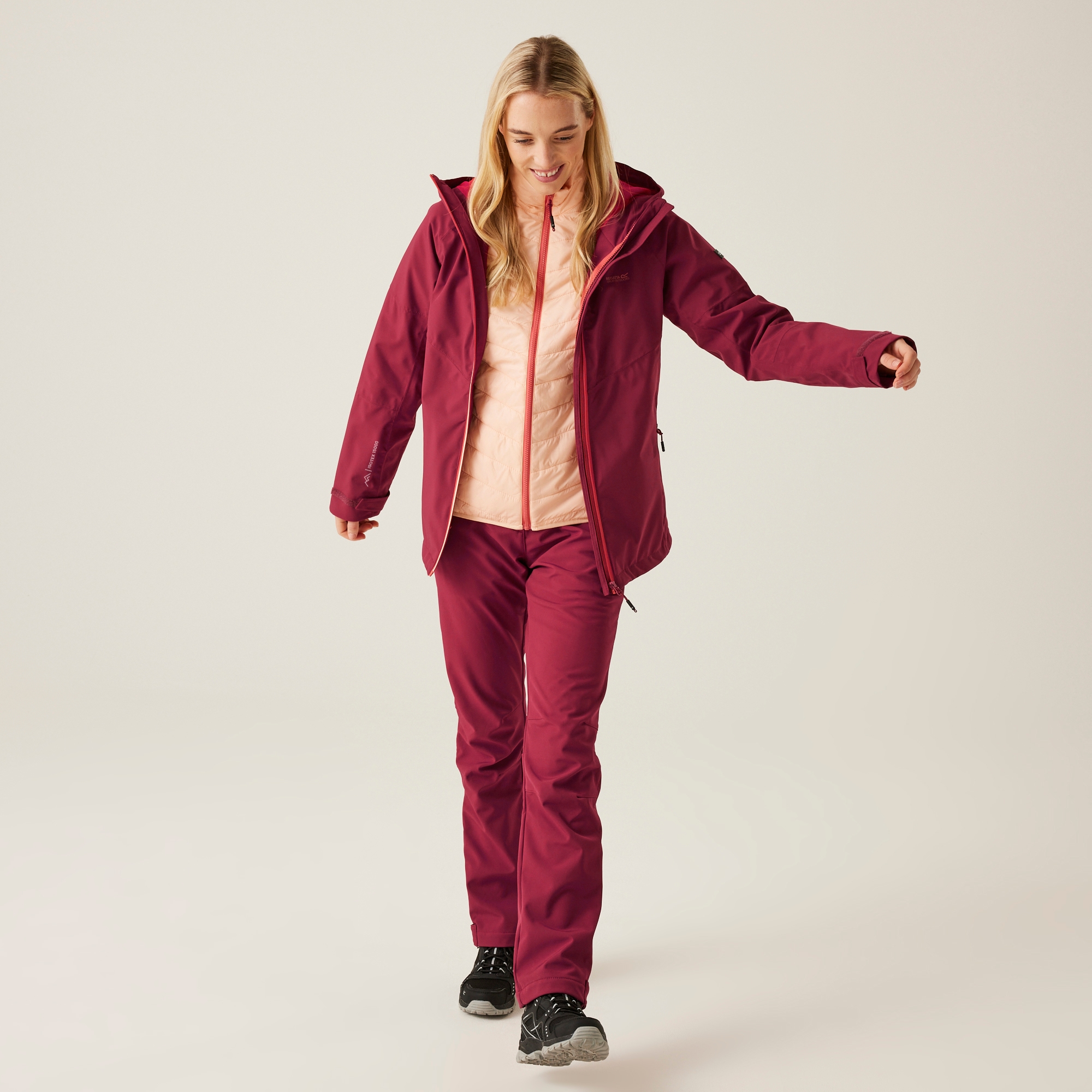 Women's Wentwood IX 3-in-1 Jacket | Rumba Red Peach Parfait Inner