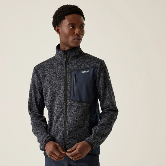 Men's Baslinn Full Zip Fleece | Glacier Marl Ash