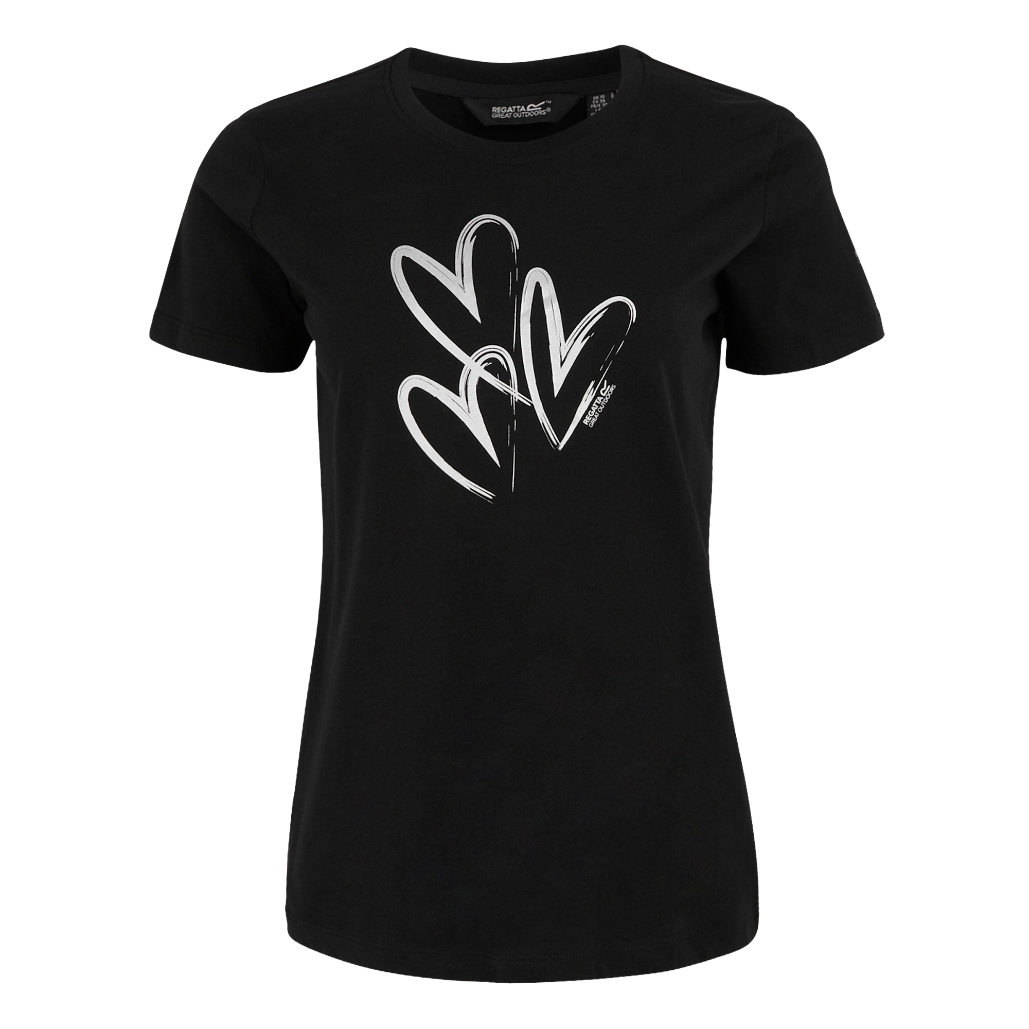Women's Filandra VX T-Shirt | Black Foil Heart