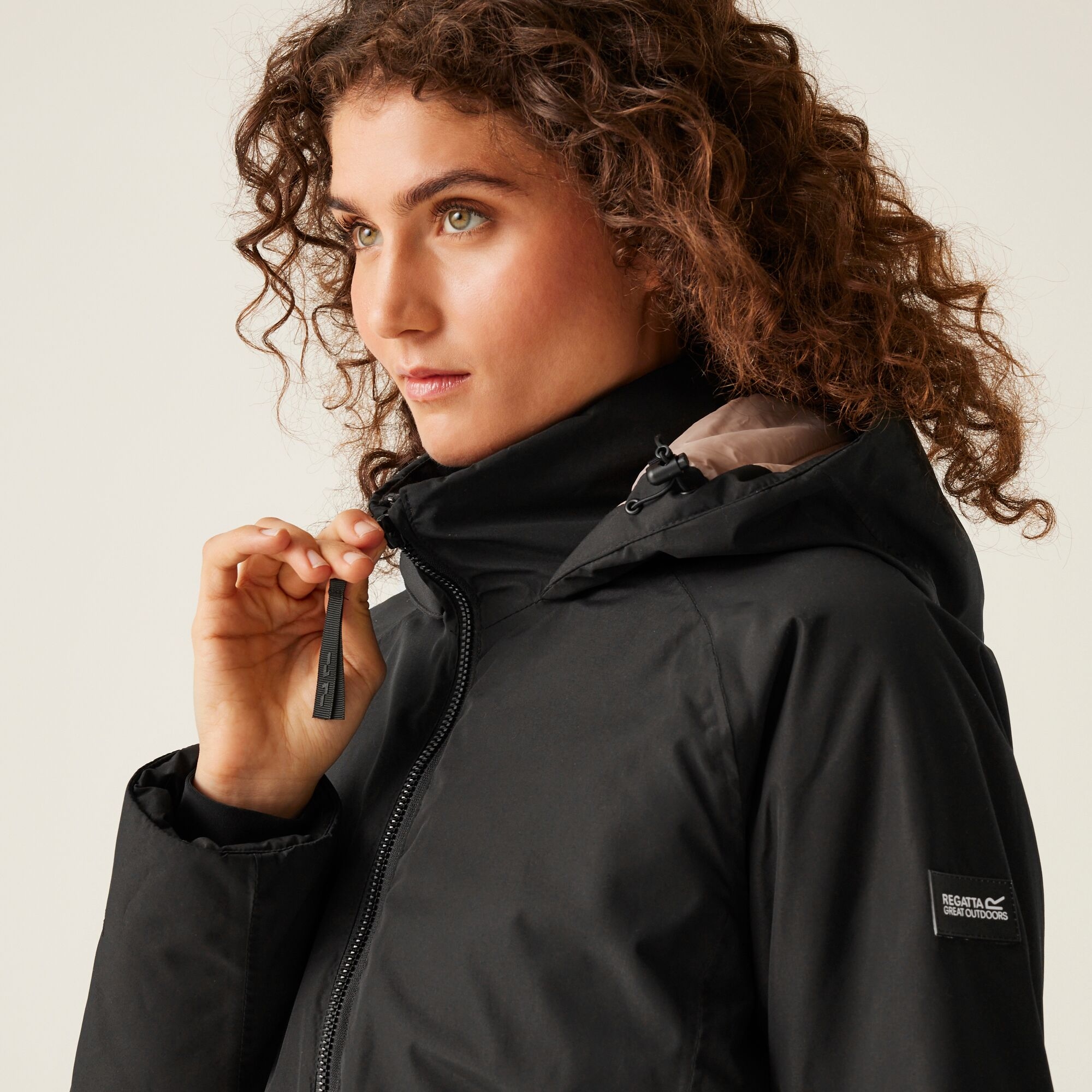 Women's Reeah Waterproof Insulated Jacket | Black Warm Taupe