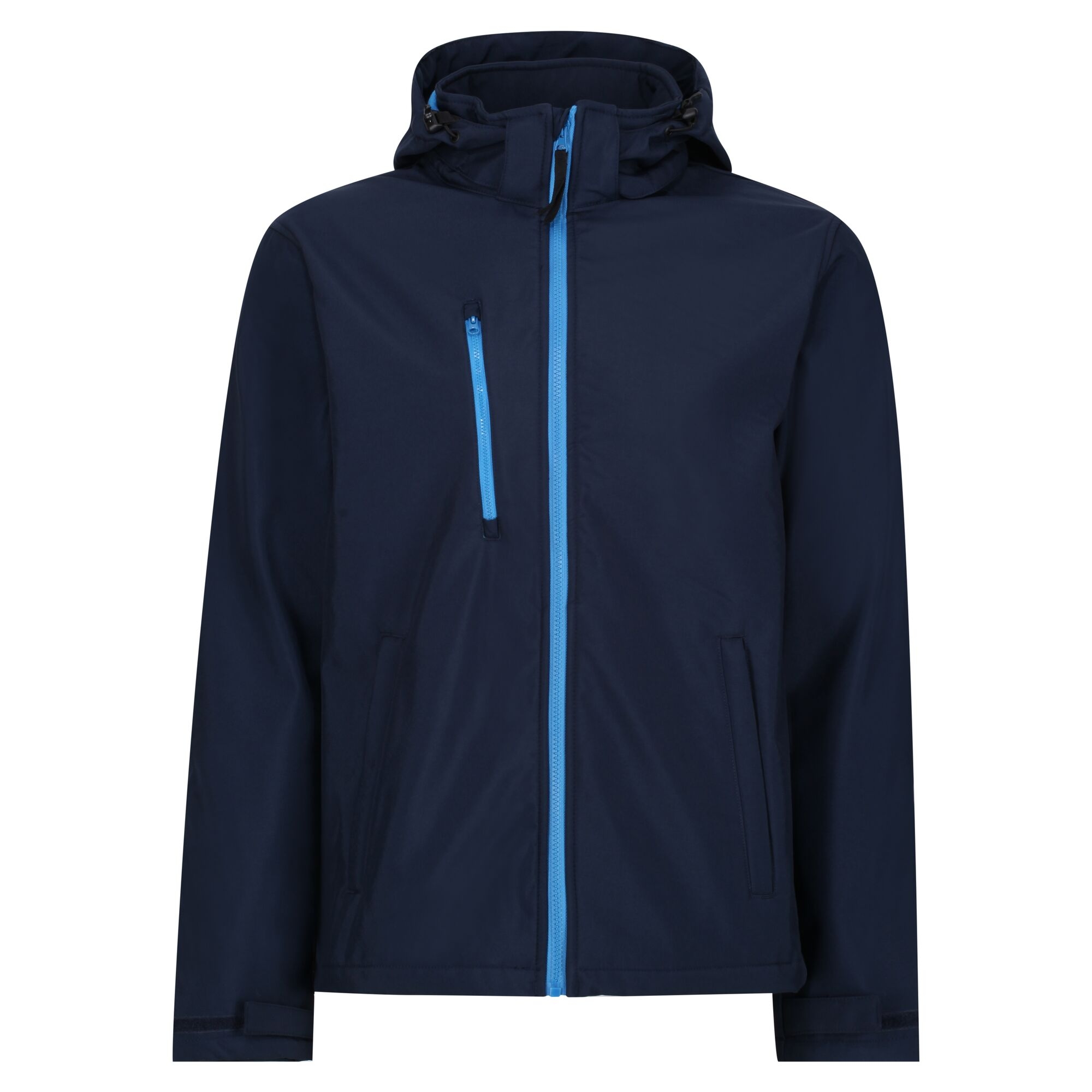 Men's Venturer 3 Layer Printable Hooded Softshell Jacket | Navy French Blue