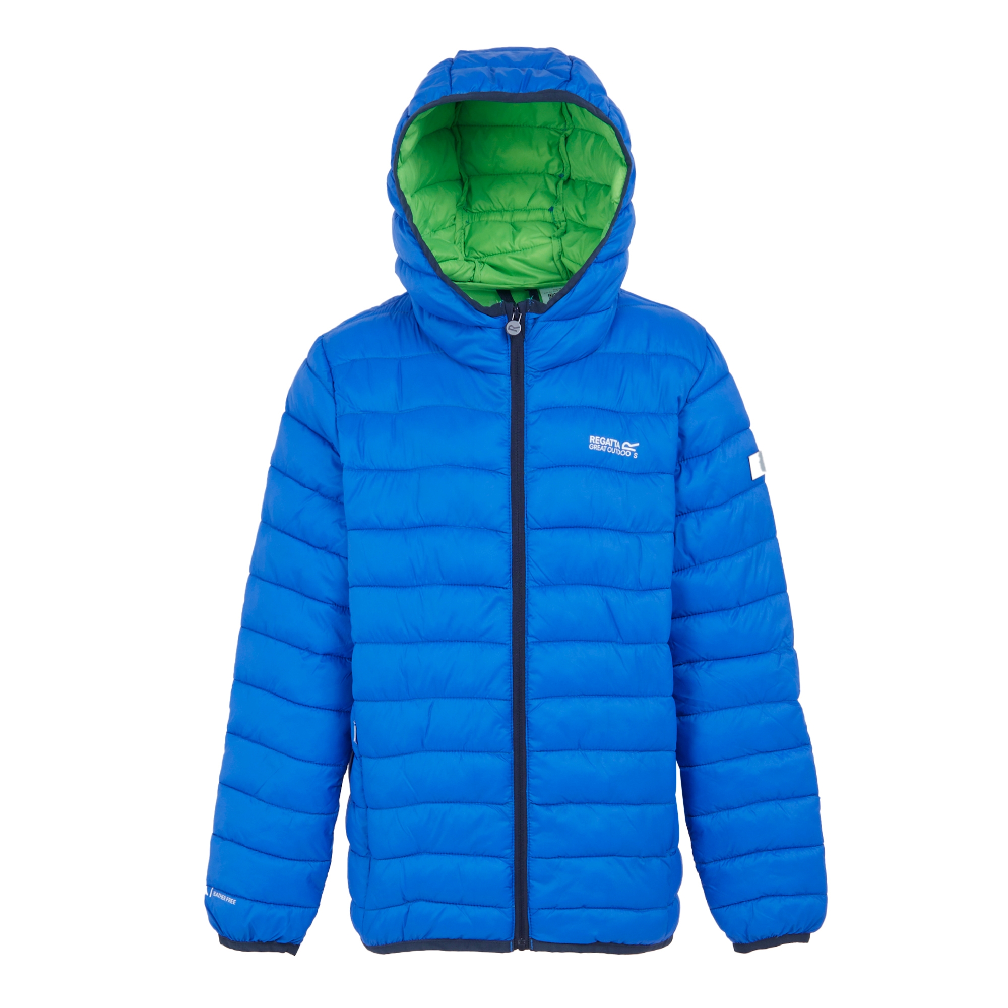 Kids' Hooded Marizion Padded Jacket | Olympian Blue Green Flash