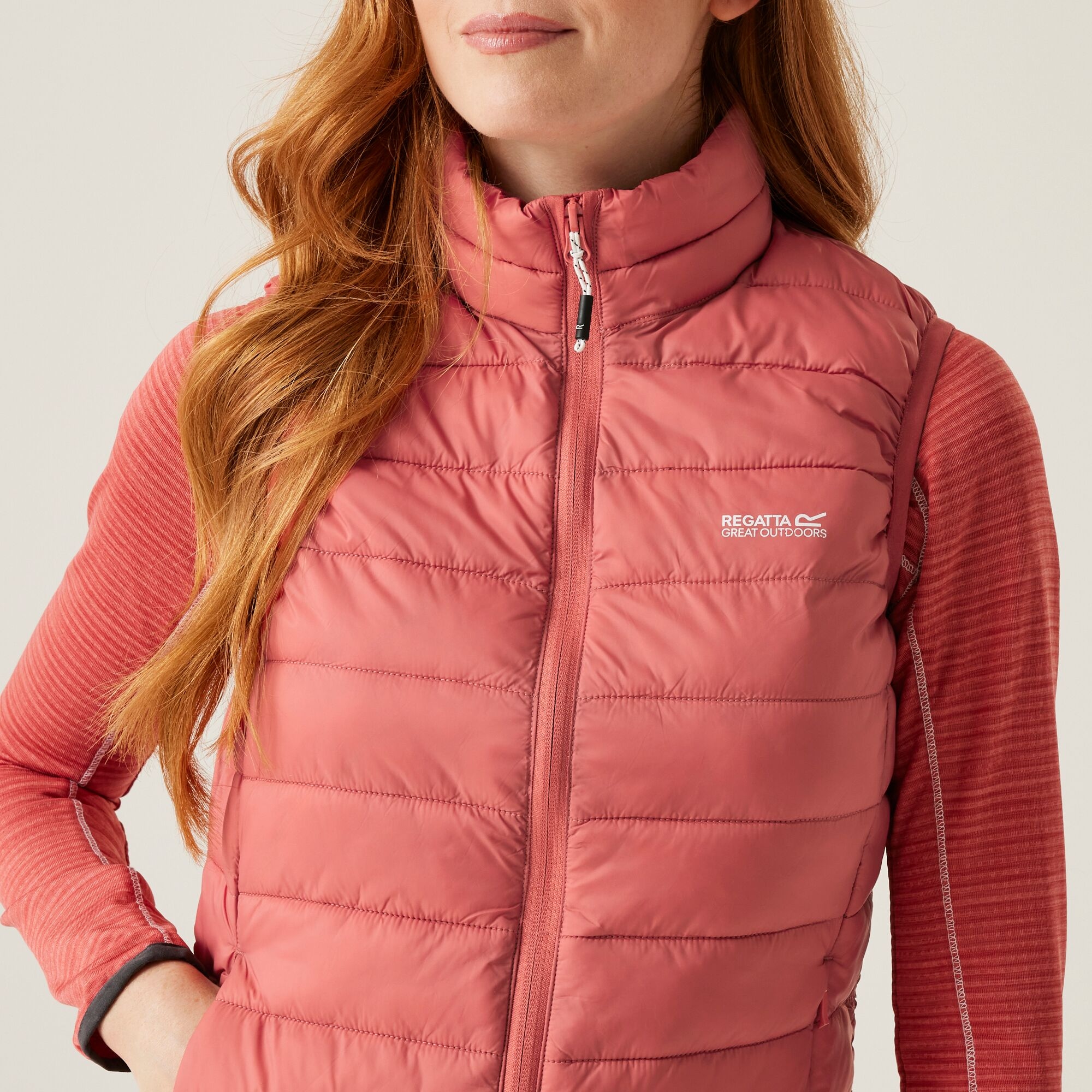 Women's Marizion Quilted Gilet | Mineral Red