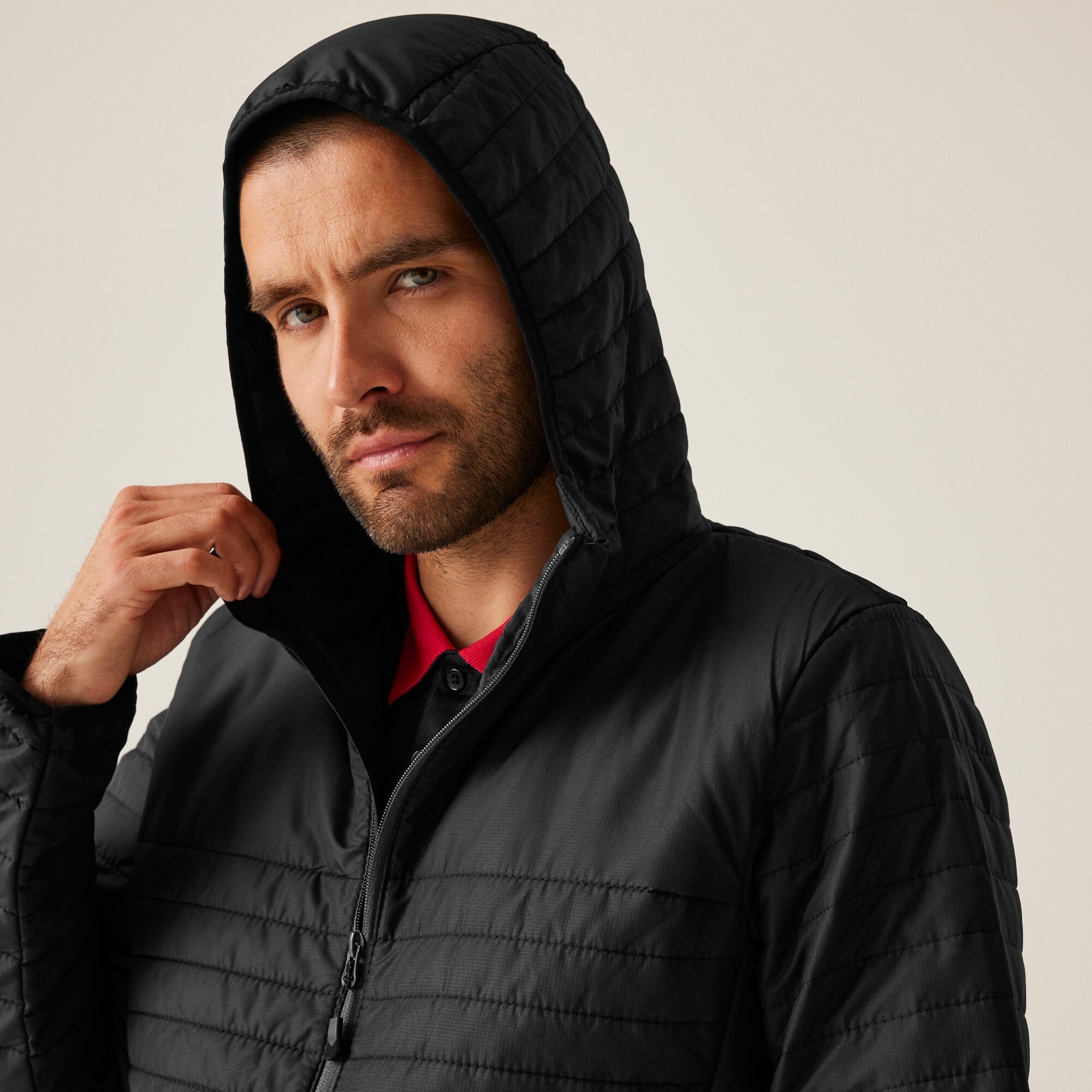 Men's Honestly Made 100% Recycled Insulated Hooded Jacket | Black