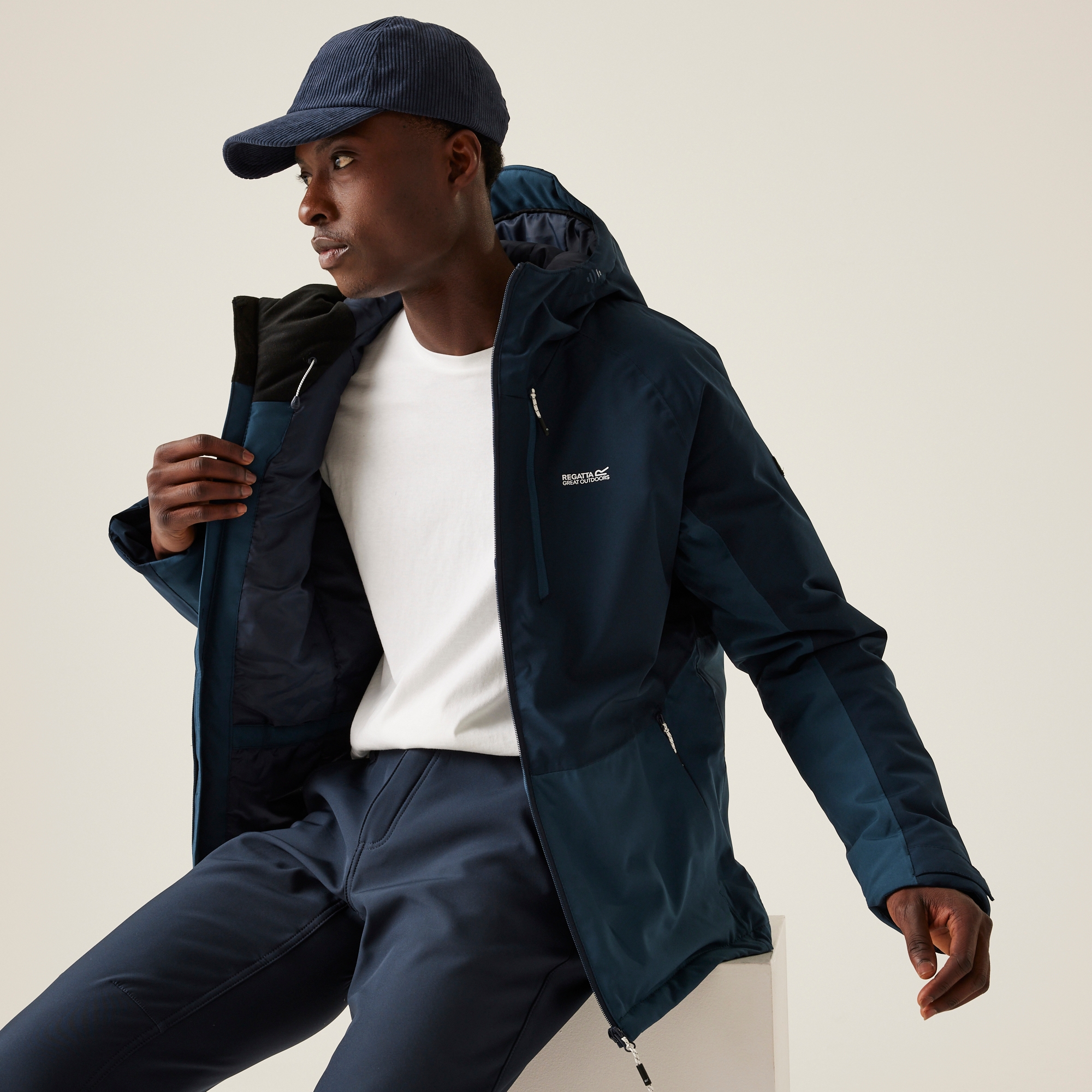 Men's Highton Stretch Padded Jacket III | Navy Moonlight Denim