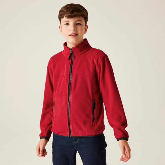 Kids' Full Zip Micro Fleece | Classic Red