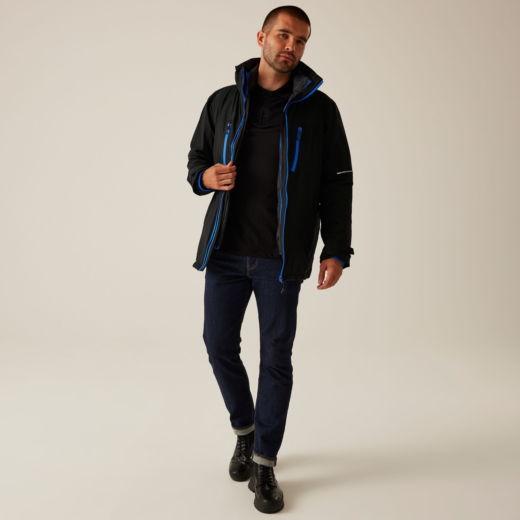 Men's X-Pro Evader III 3 in 1 Waterproof Insulated Jacket | Black Oxford Blue