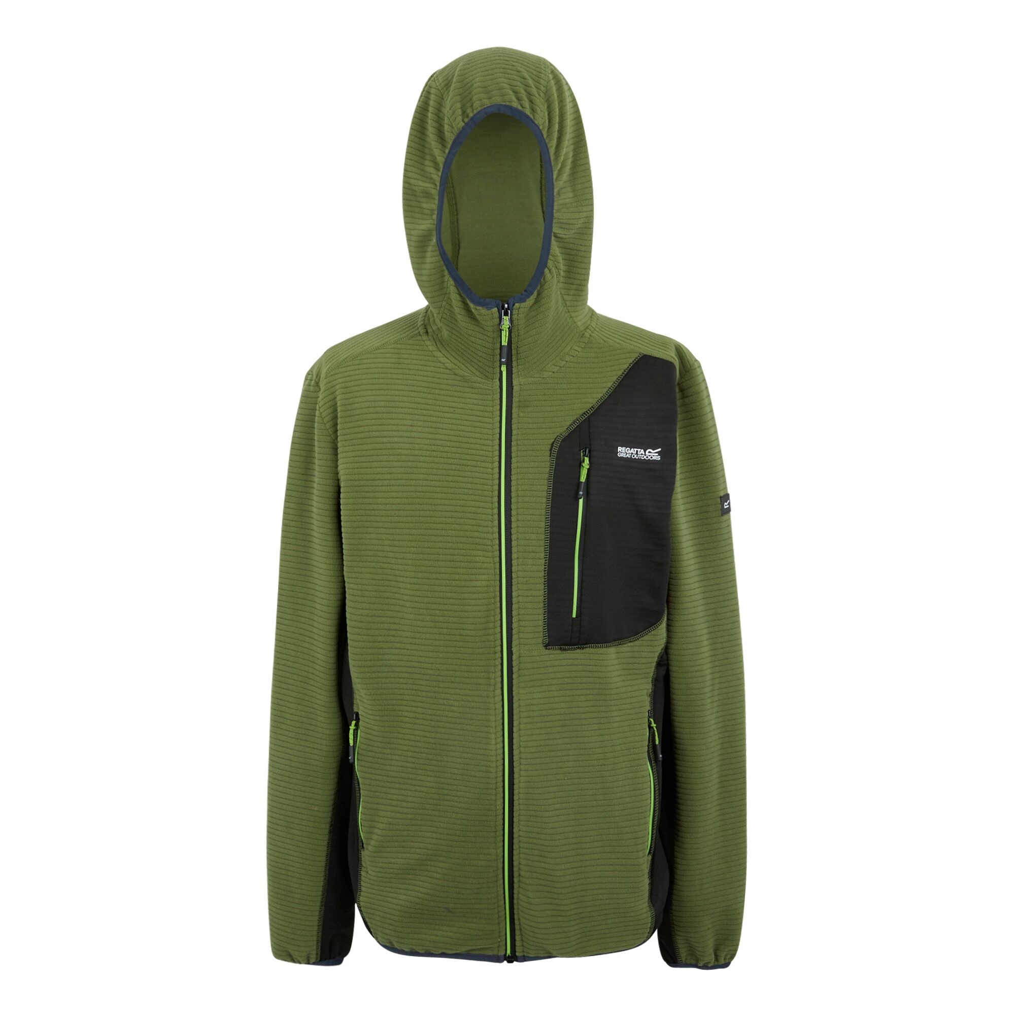 Men's Lakewright Full Zip Fleece | Nephrite Green Black