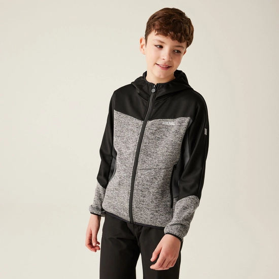 Kids' Dissolver IXI Full Zip Fleece | Mineral Grey Black