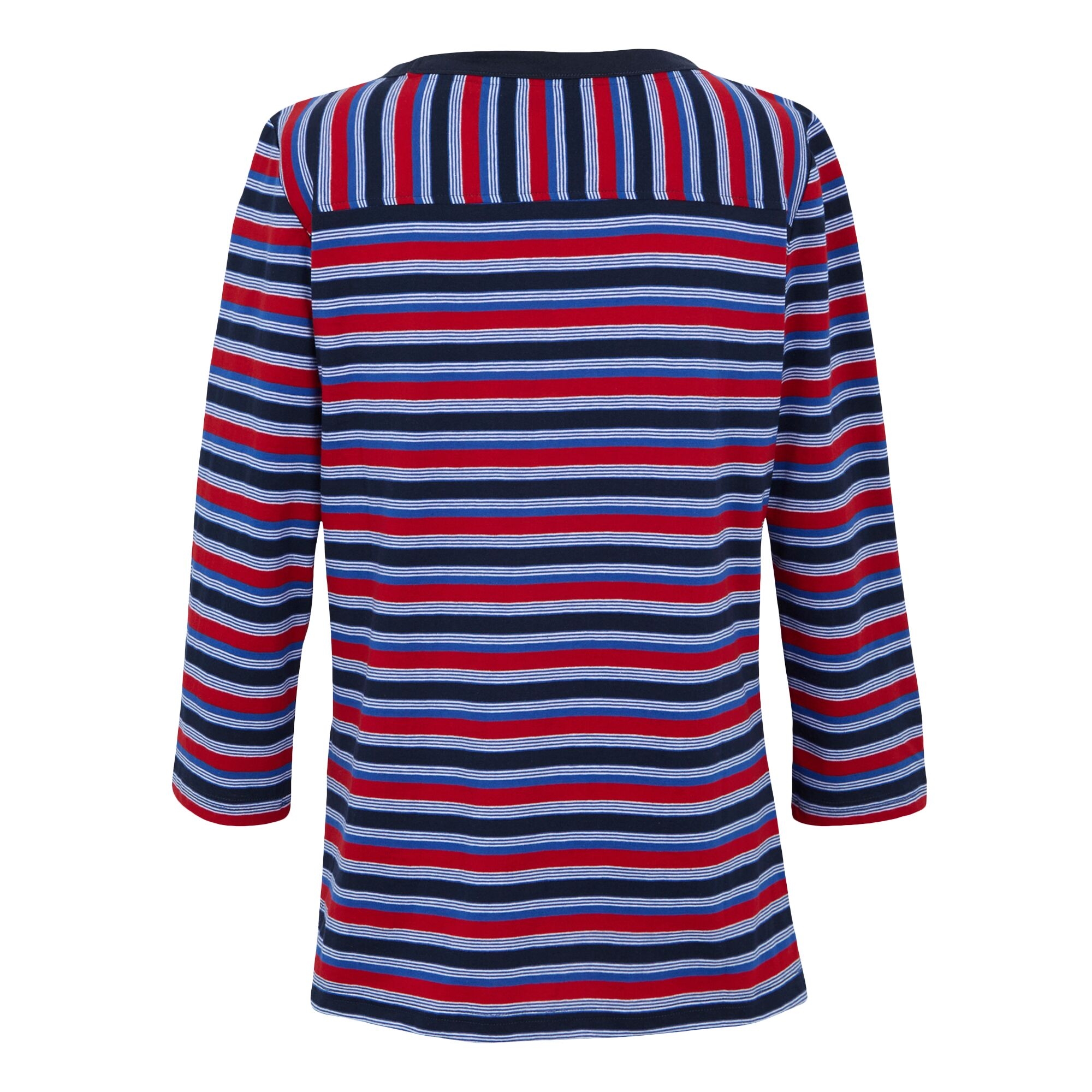 Women's Bayletta II 3/4 Sleeve Top  | Navy Multi Stripe