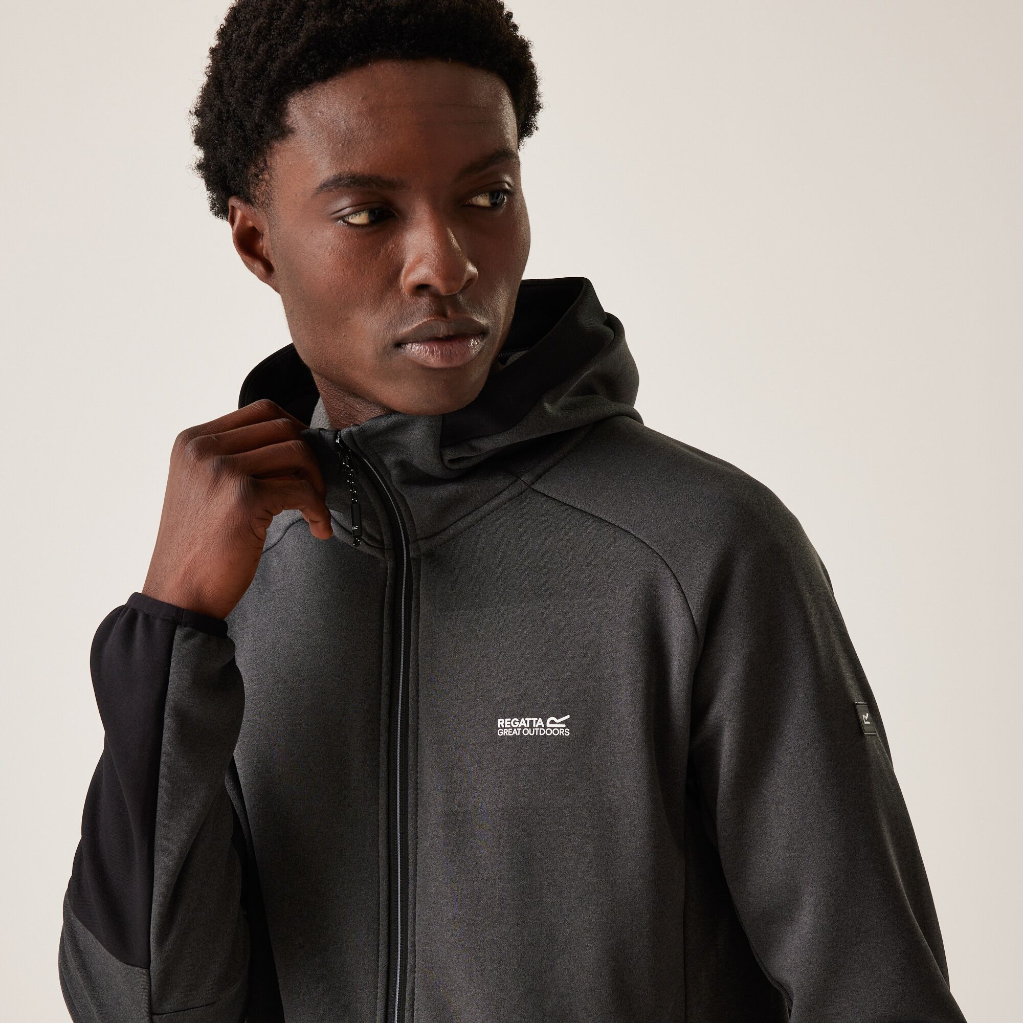 Men's Sarwood Softshell Jacket | Ash Marl Black