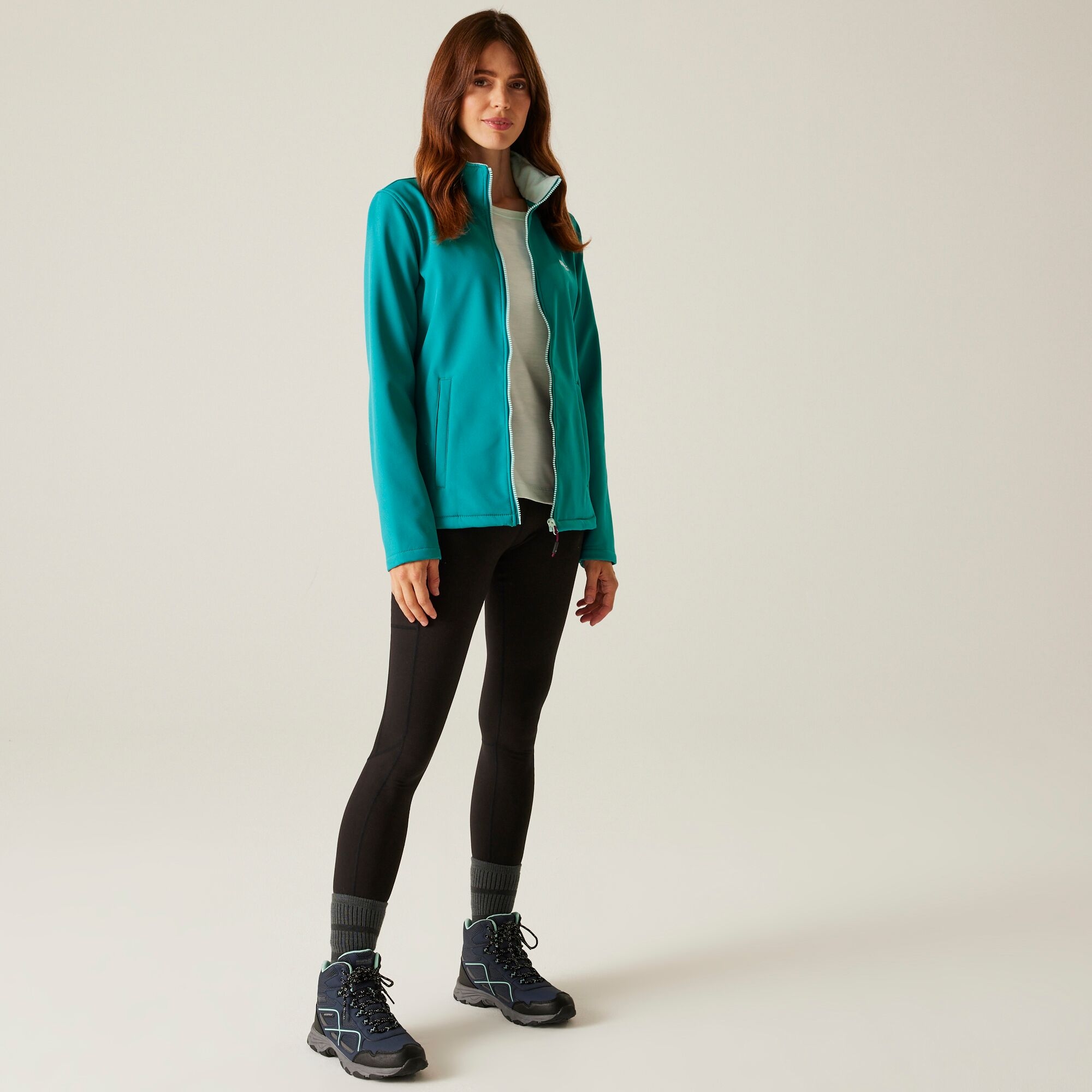 Women's Connie V Softshell Walking Jacket | Exotic Plume Icy Morn