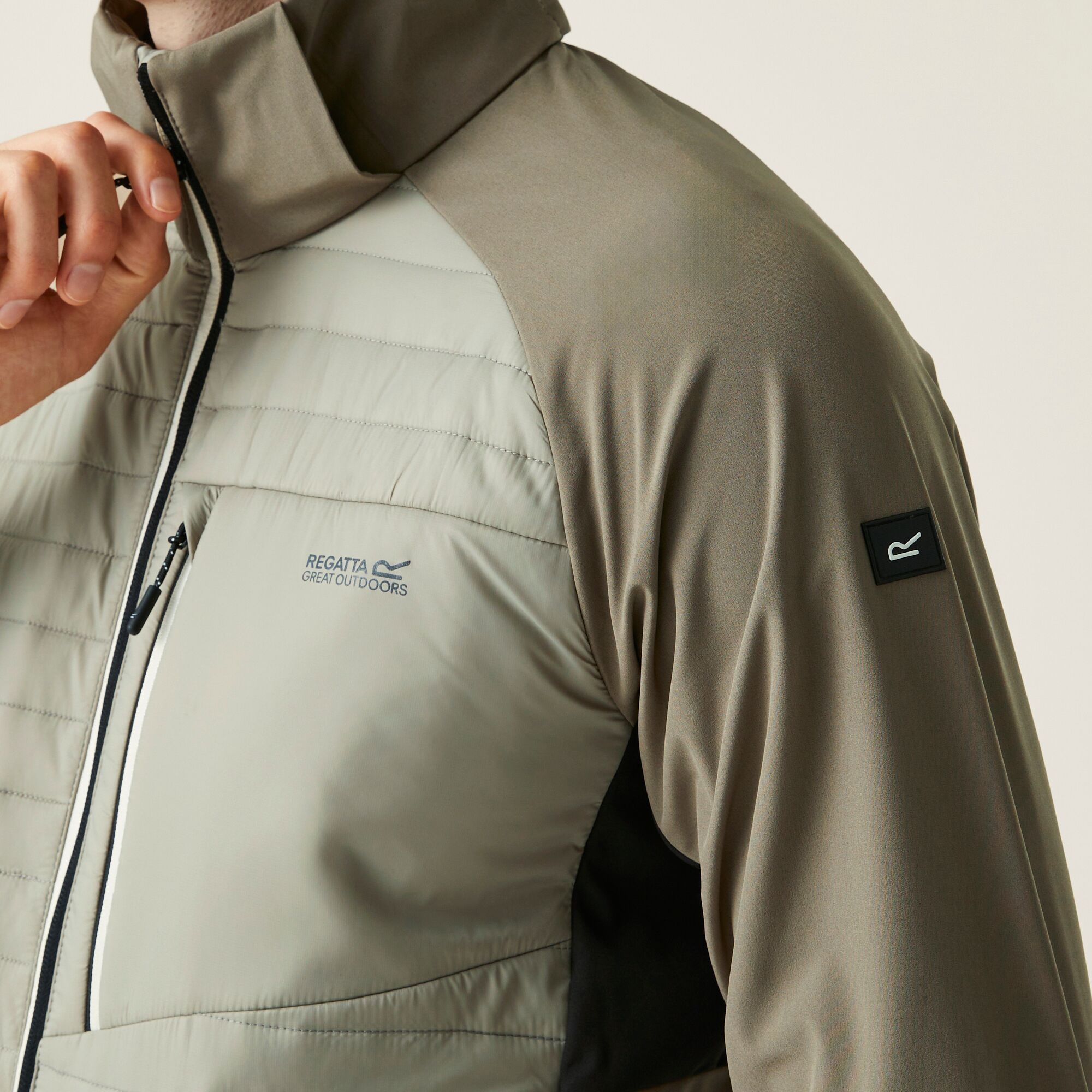 Men's Pro Hybrid II Jacket | Golden Sand Treetop Black