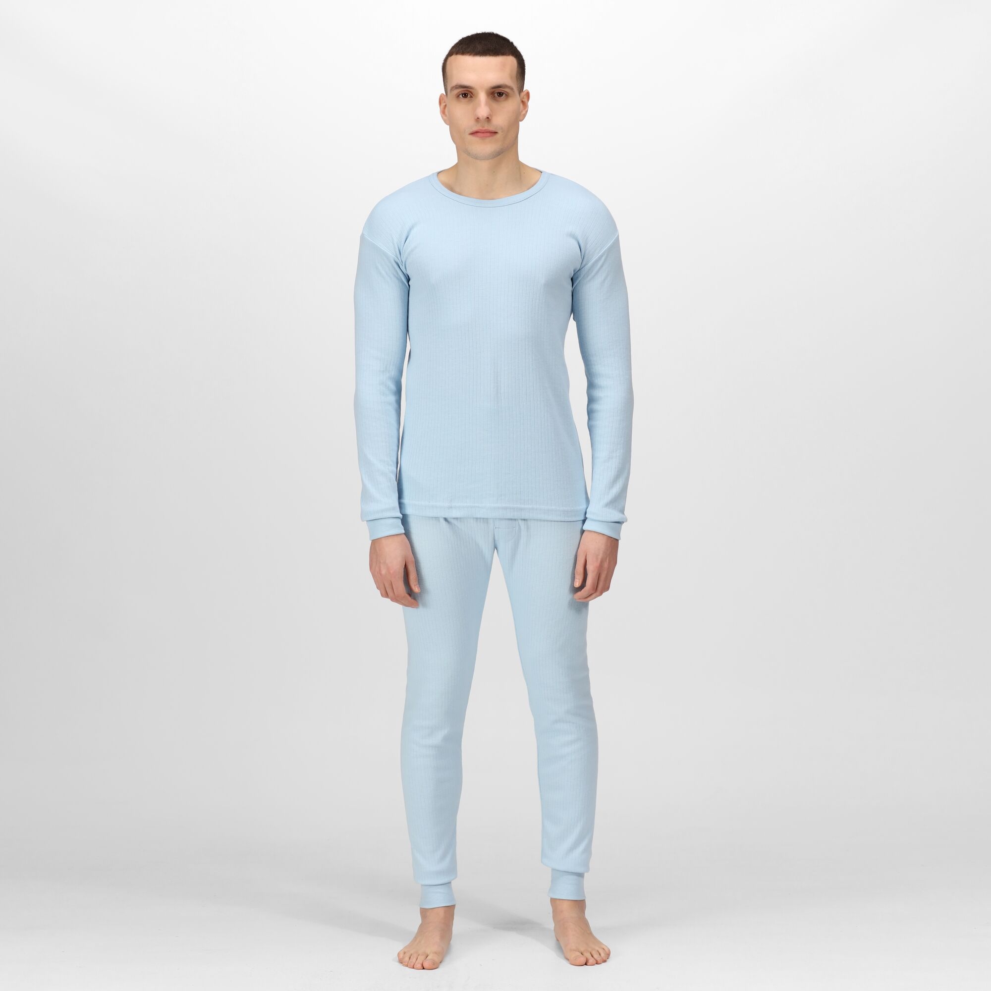 Men's Long Sleeve Thermal Vest | Blue