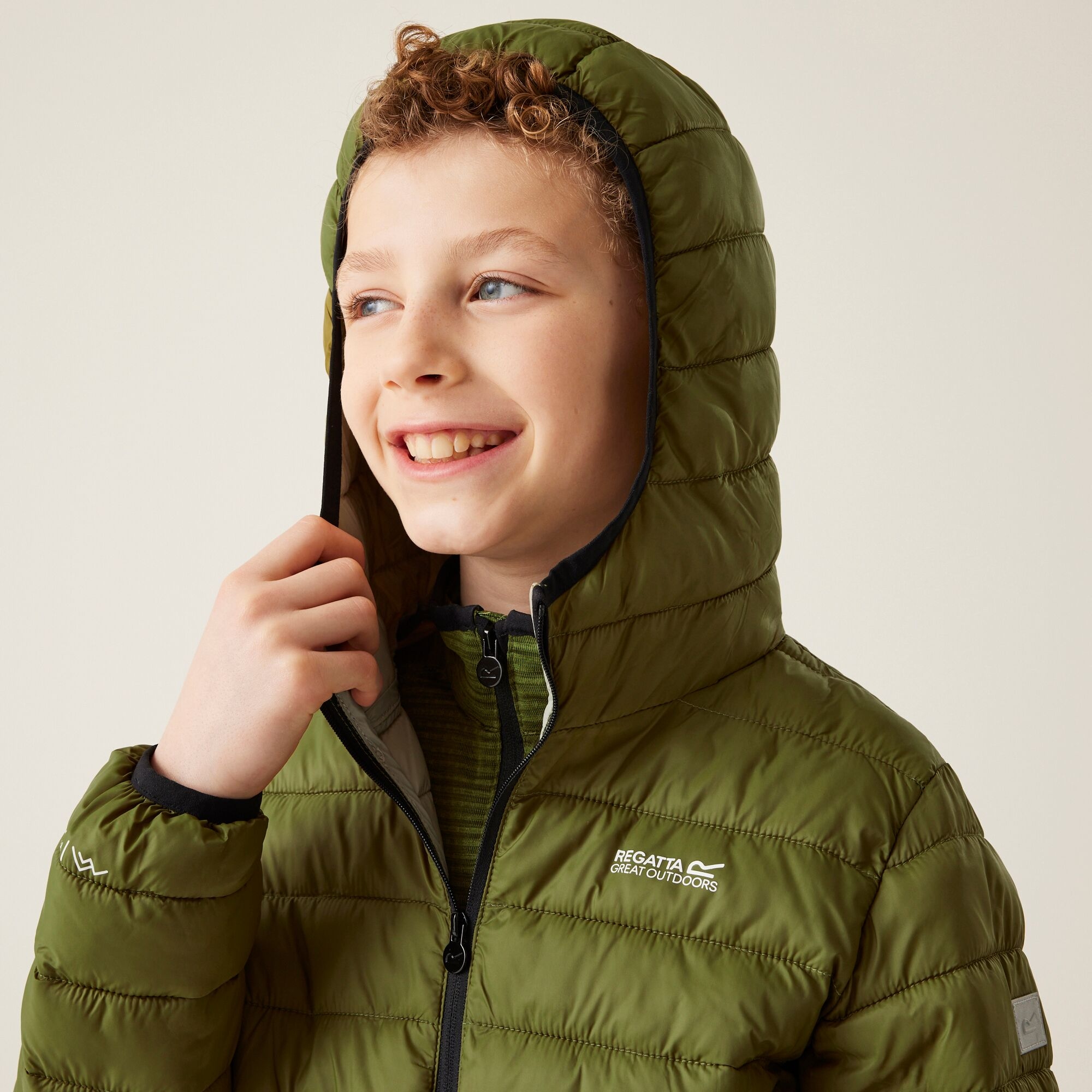 Kids' Hooded Marizion Padded Jacket | Nephrite Green Abbey Stone