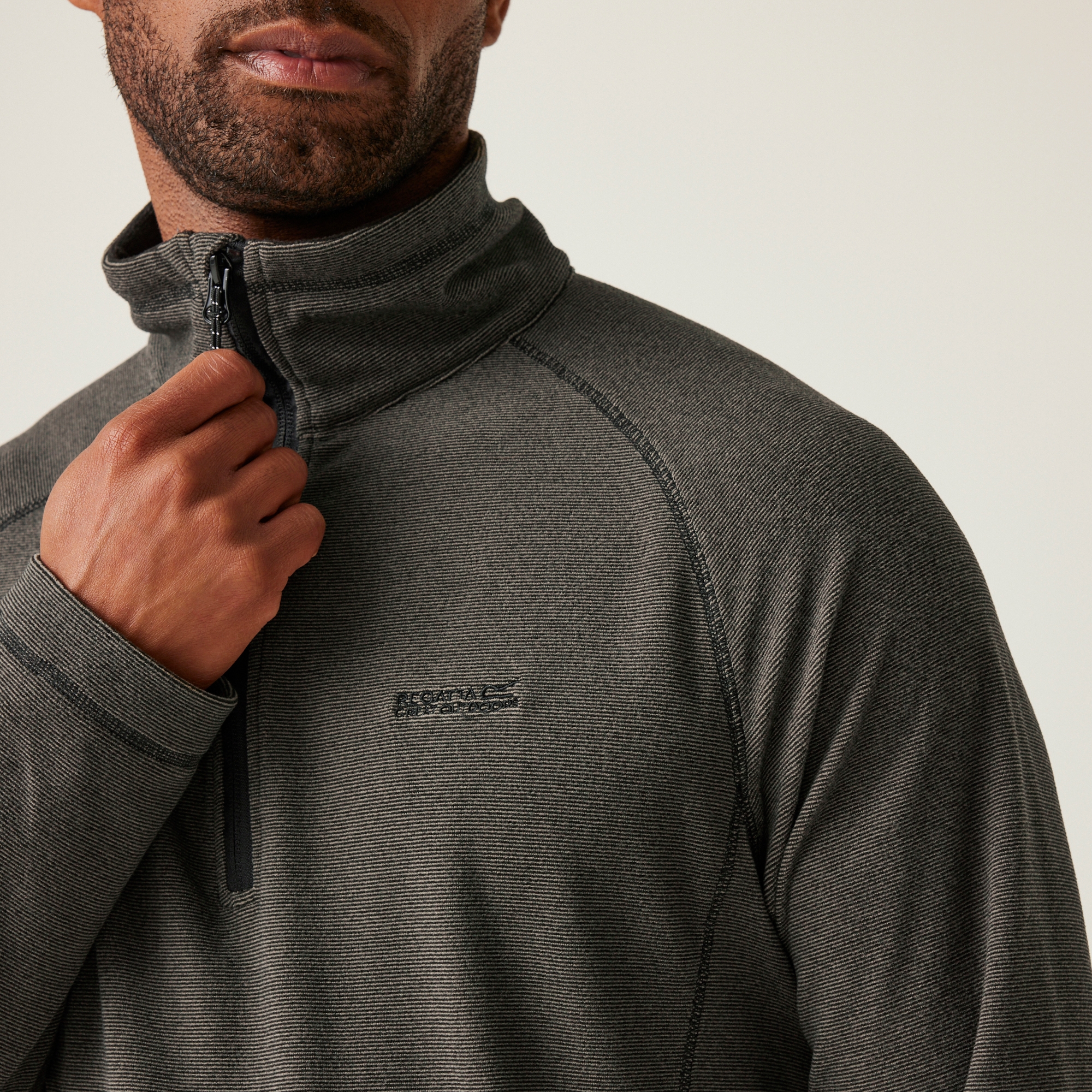 Men's Montes Lightweight Half Zip Fleece | Treetop Black