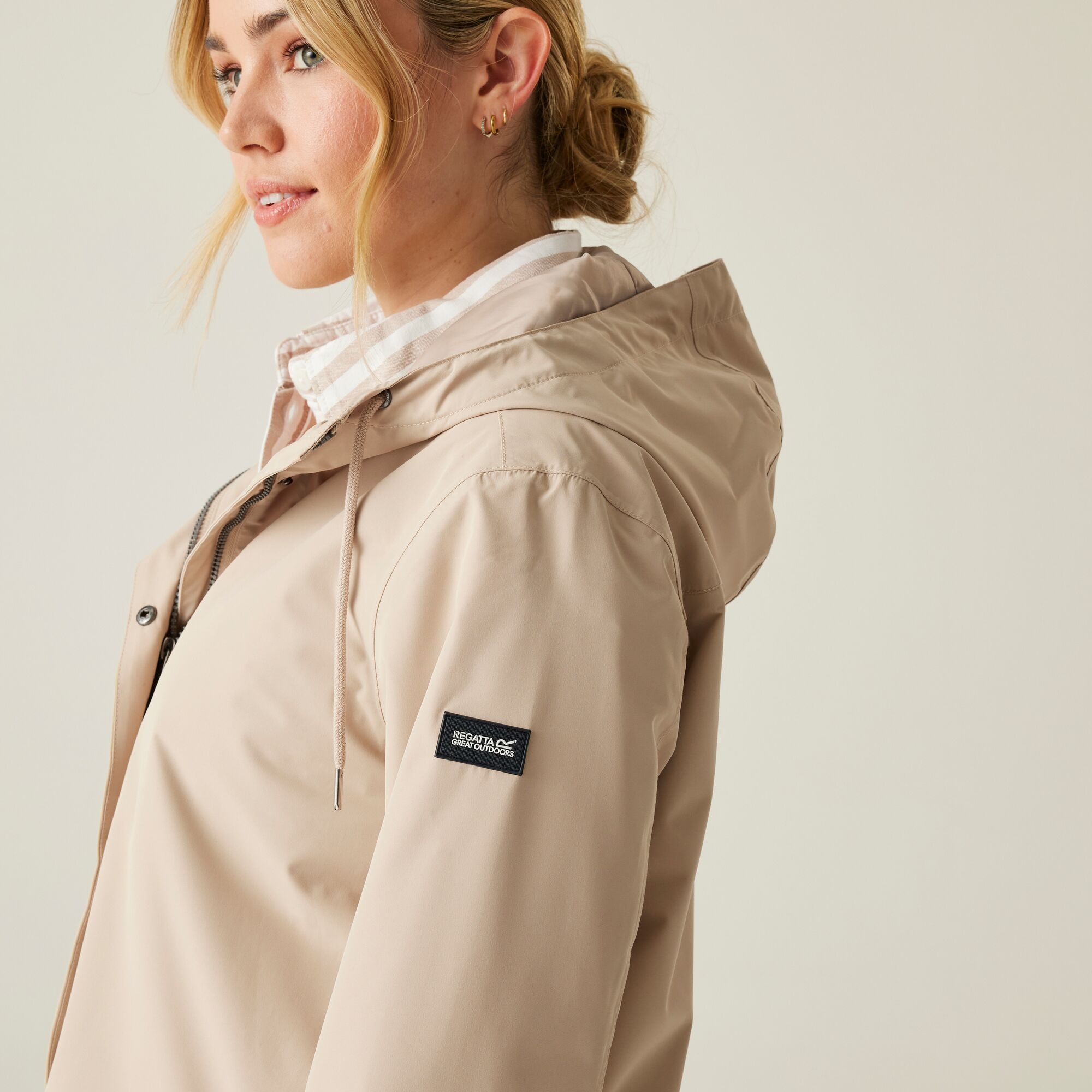 Women's Reinna Long Waterproof Jacket | White Pepper