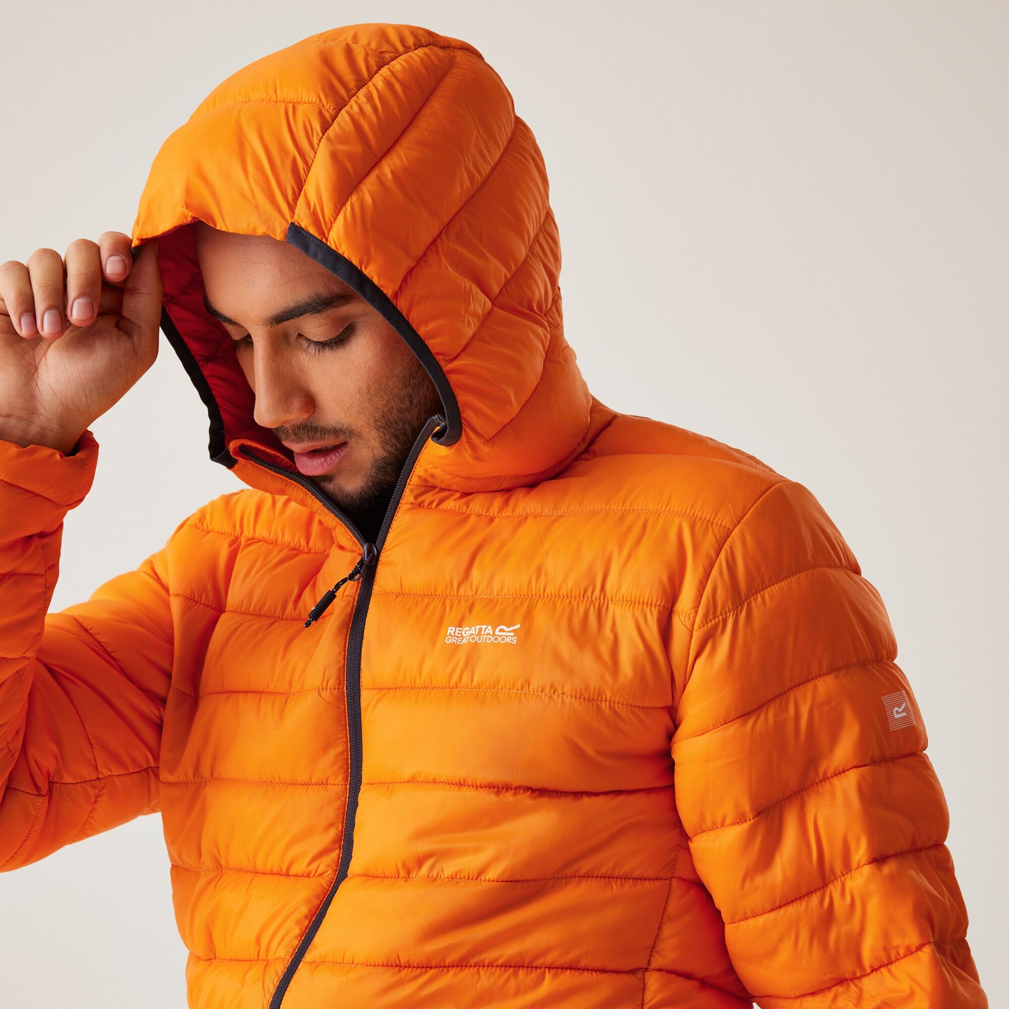 Men's Hooded Marizion Padded Jacket | Orange Pepper