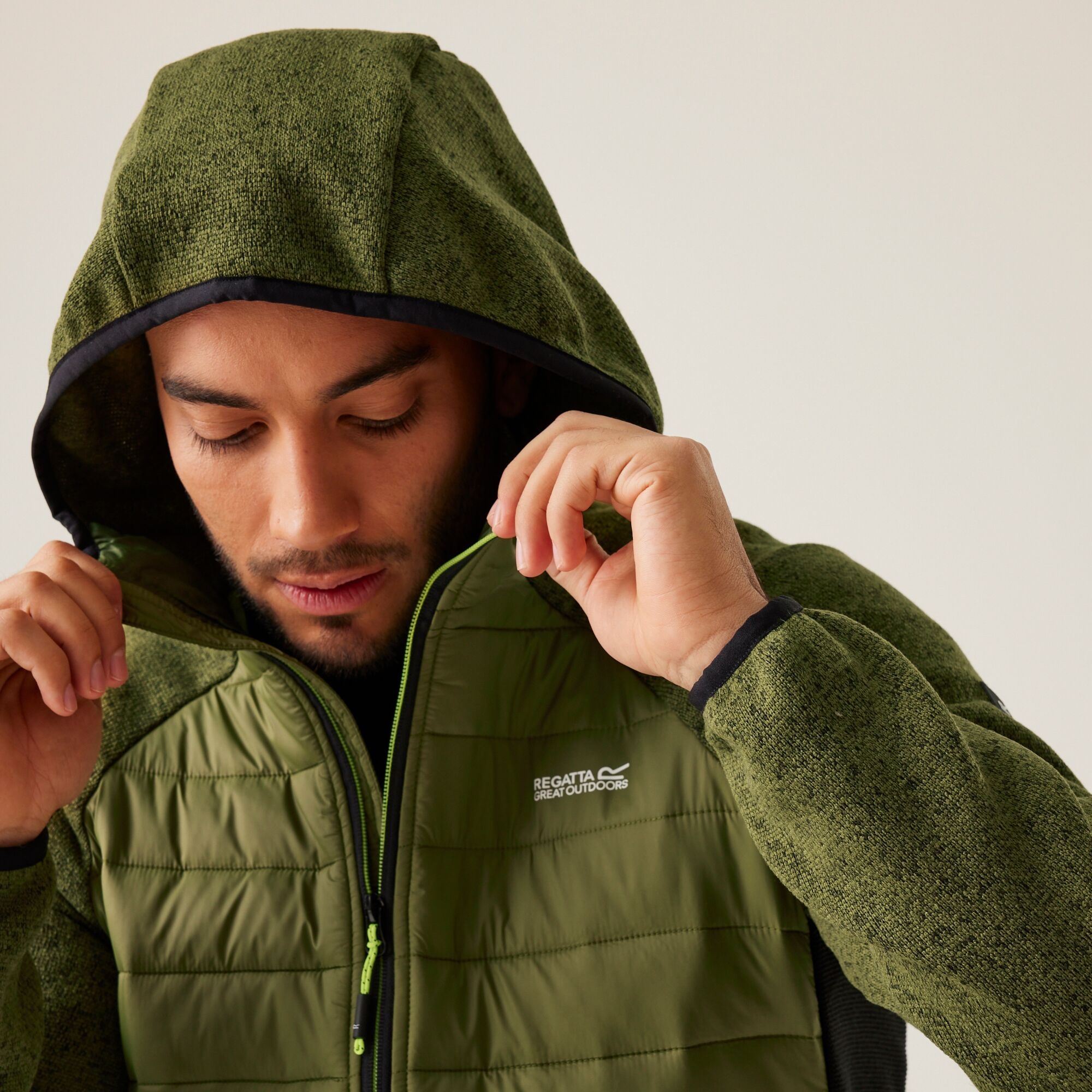Men's Newhill Hybrid Jacket | Nephrite Green Black