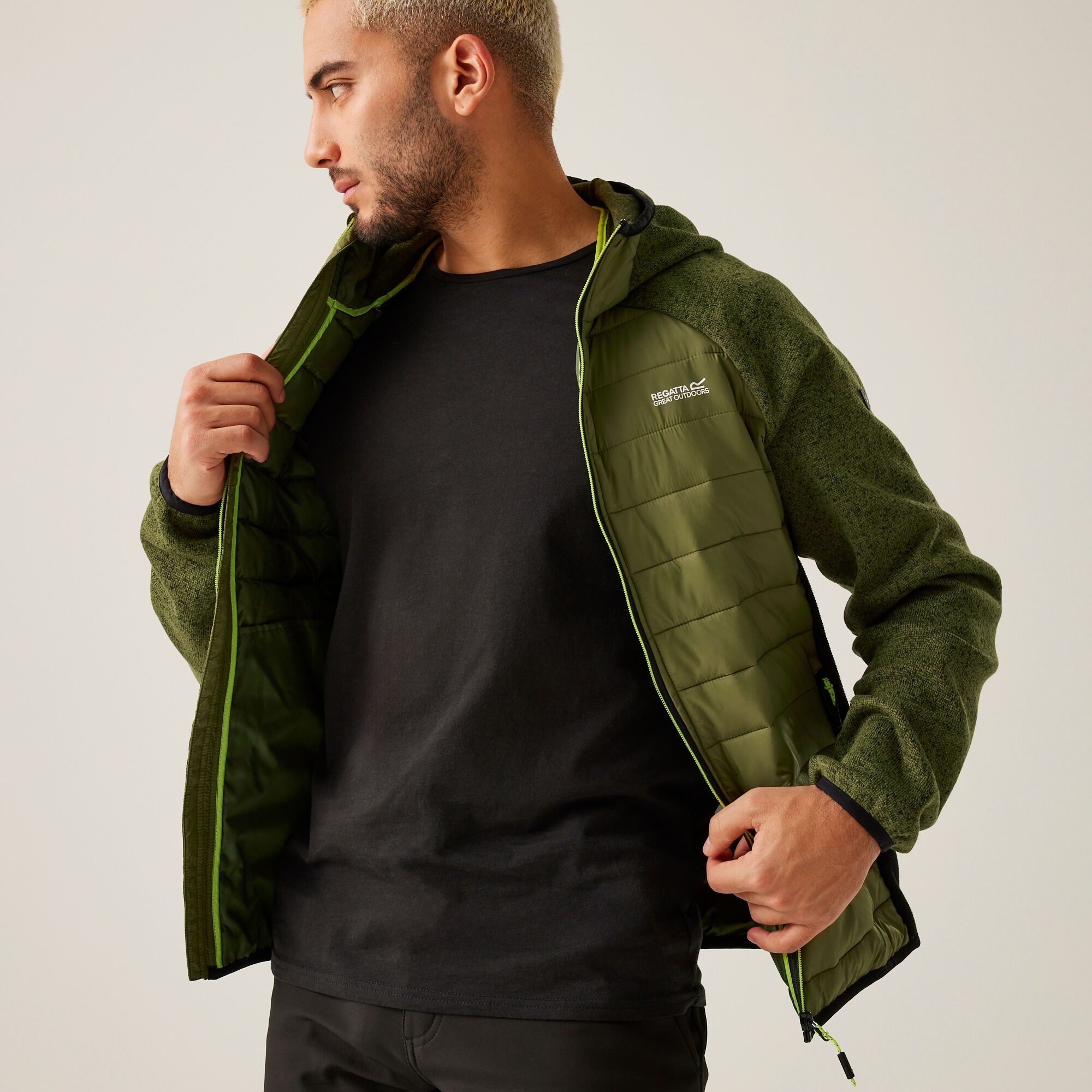 Men's Newhill Hybrid Jacket | Nephrite Green Black