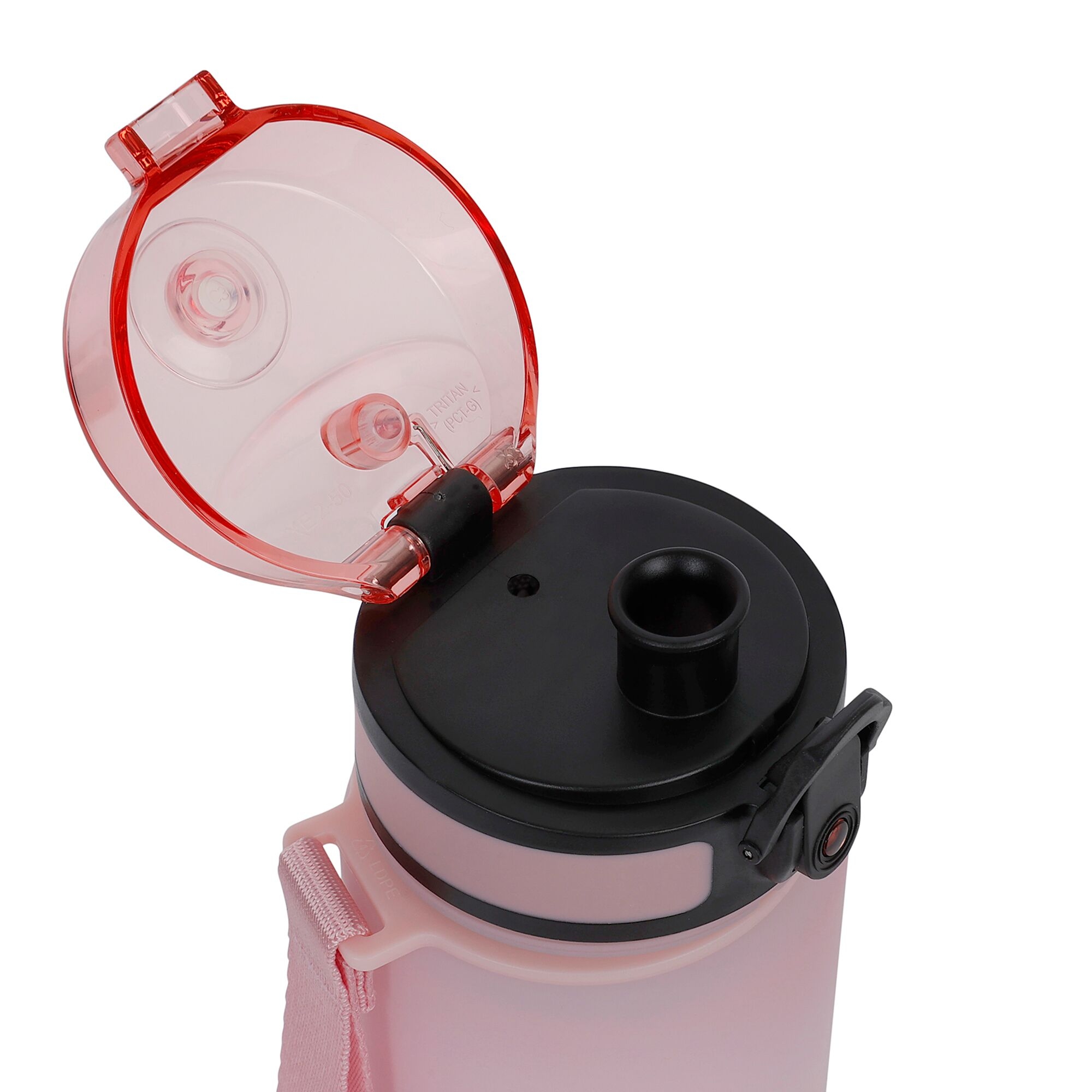 0.6 Litre Tritan Flip Lid Bottle | Pink Mist Turquoise