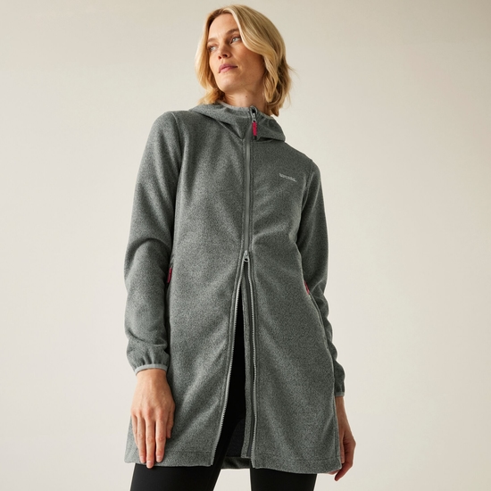 Women's Bloomfield Longline Fleece | Cloudy Grey Pop