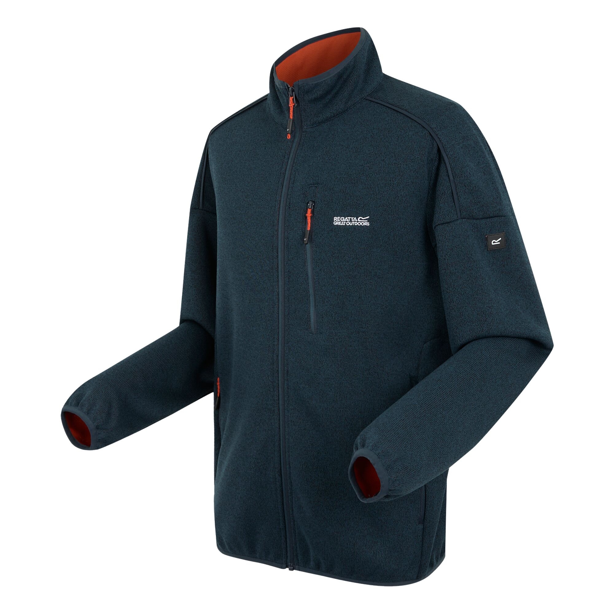 Men's Kames Full Zip Fleece | Moonlight Denim Tangerine Tango