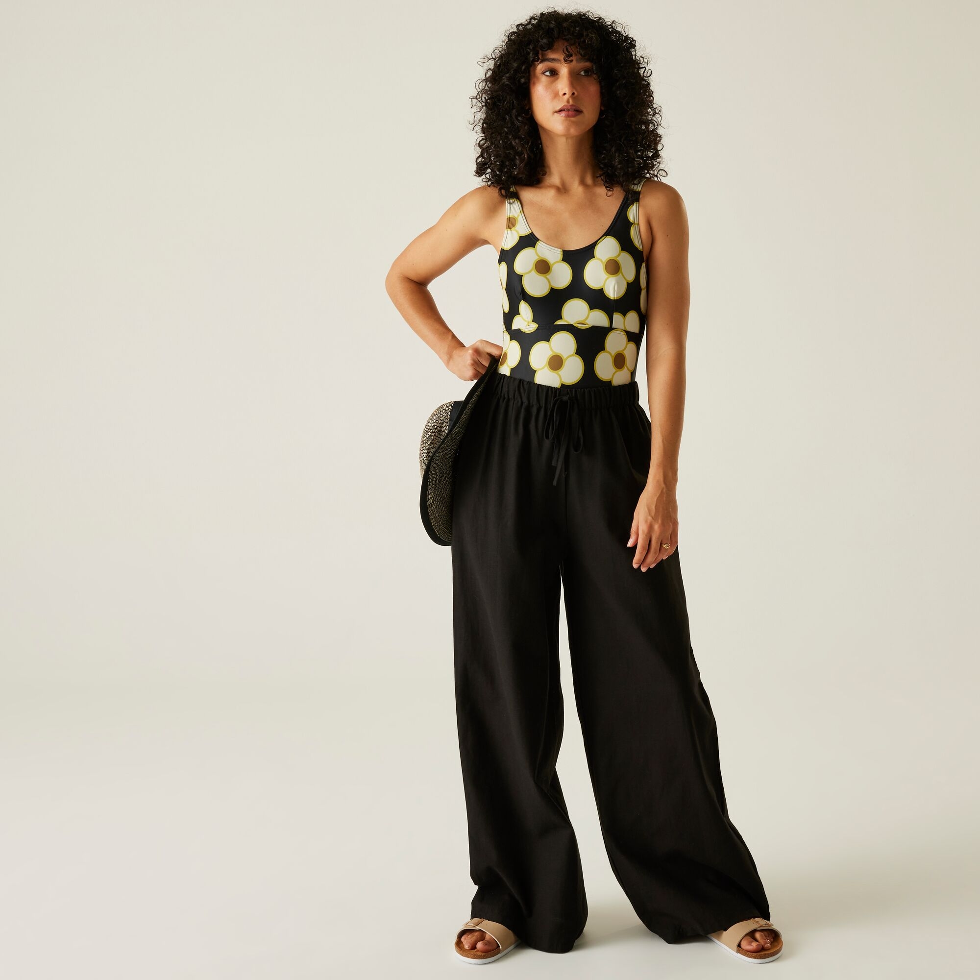Orla Kiely Swimsuit | Spinning Flower Black