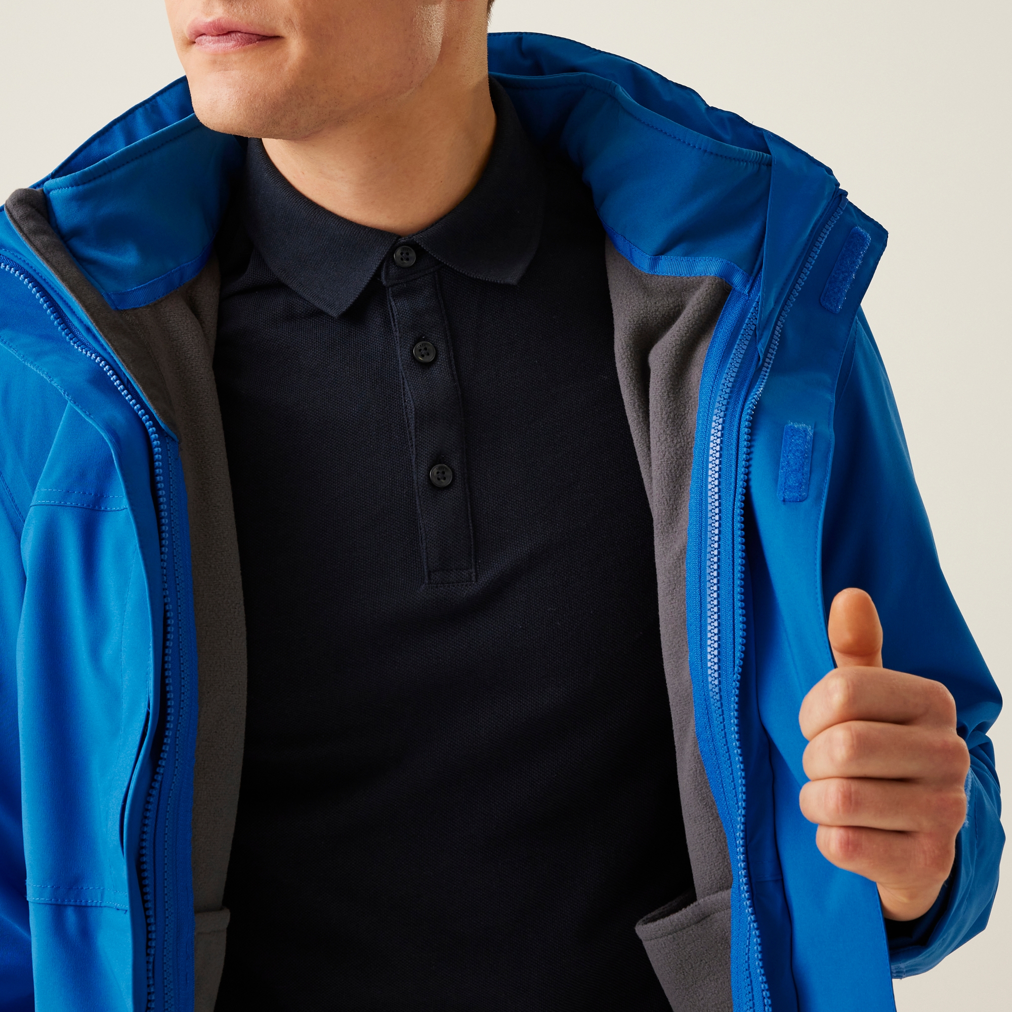 Men's Kingsley Waterproof Stretch 3 in 1 Jacket | Oxford Blue