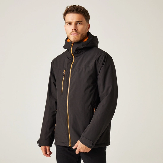 Men's Navigate Insulated Jacket | Black Seal Grey