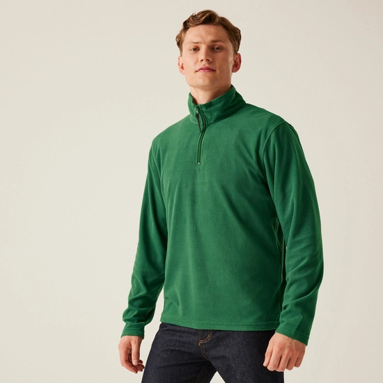 Men's Micro Lightweight Half Zip Fleece | Oxford Blue