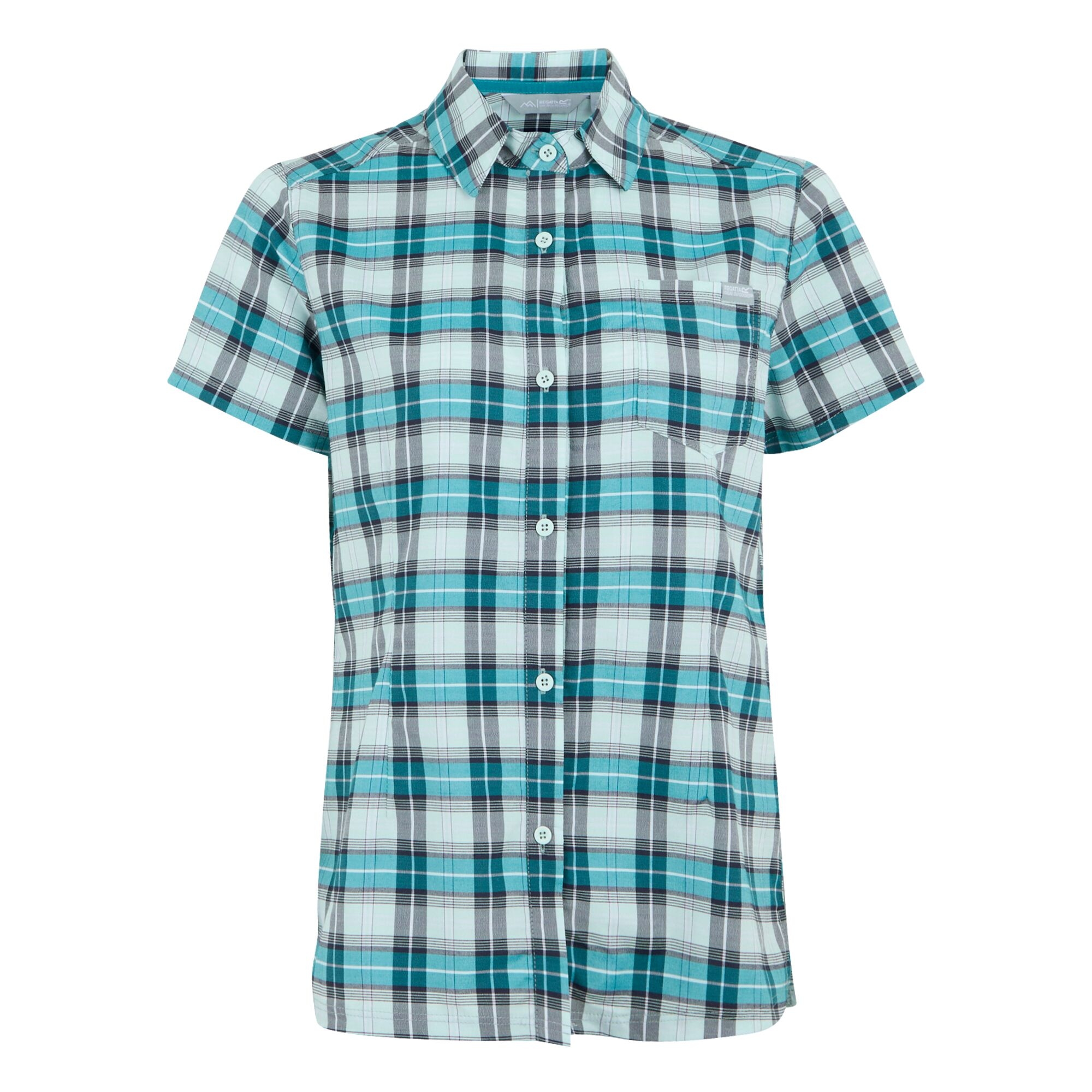 Women's Begarno Short Sleeve Shirt | Icy Morn Exotic Plume Check