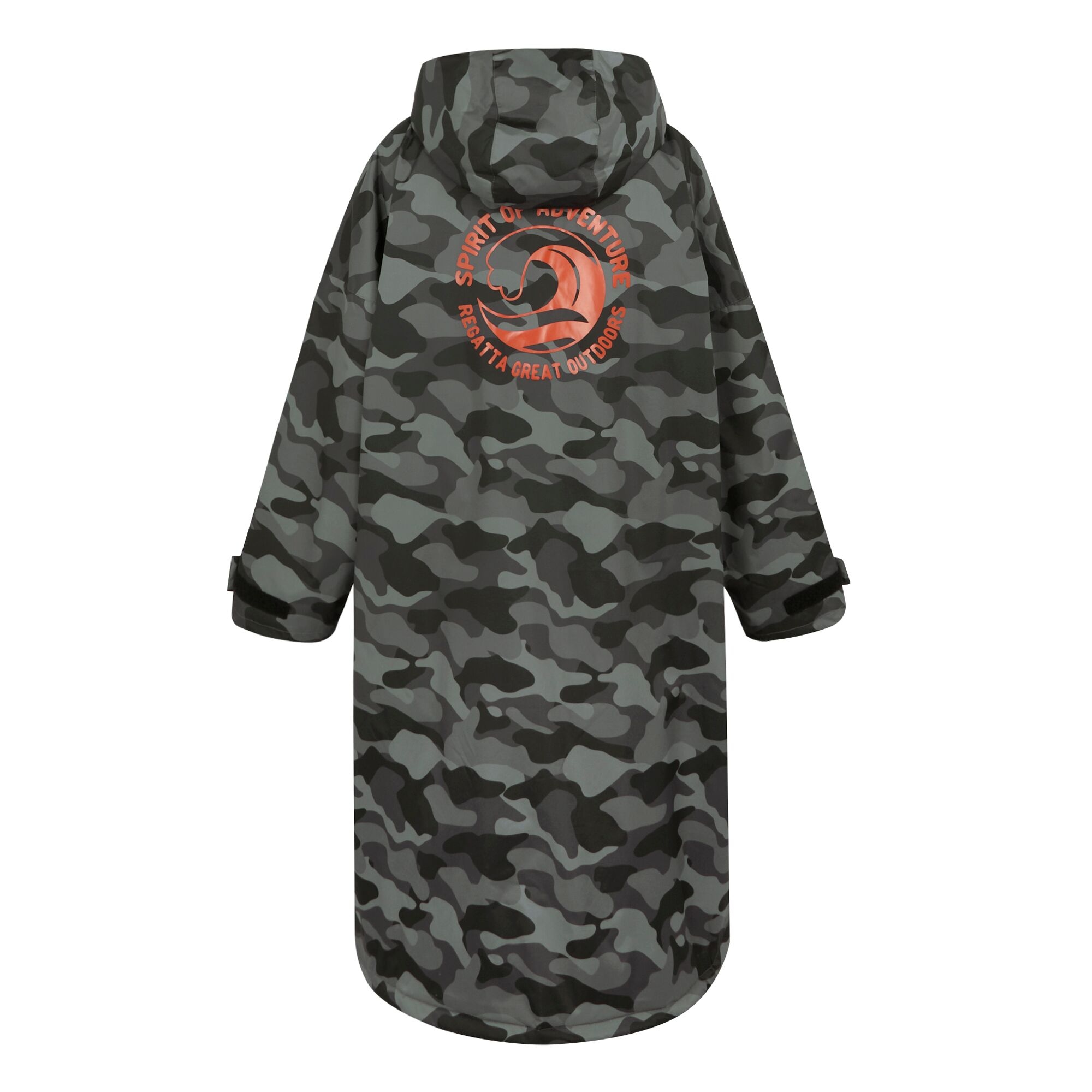 Adult's Waterproof Changing Robe | Grey Black Camo