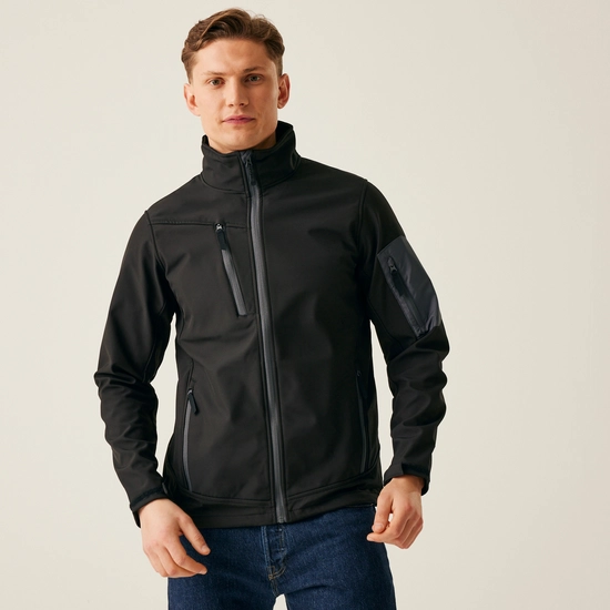 Men's Arcola 3 Layer Membrane Softshell Jacket | Seal Grey Black