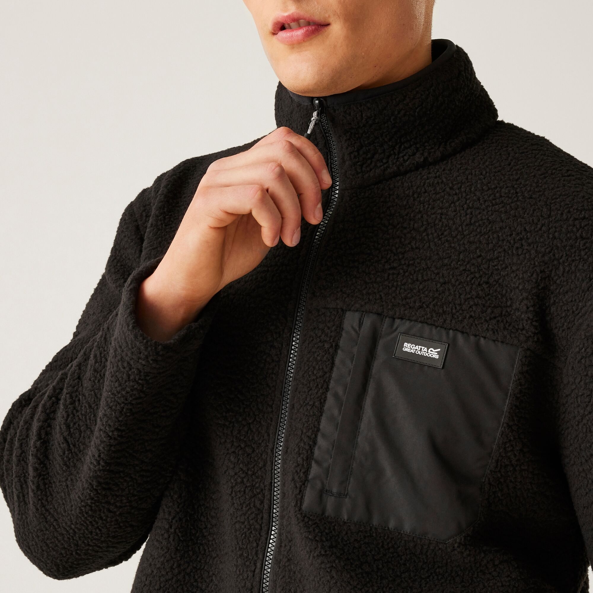 Men's Frankie Borg Fleece | Black