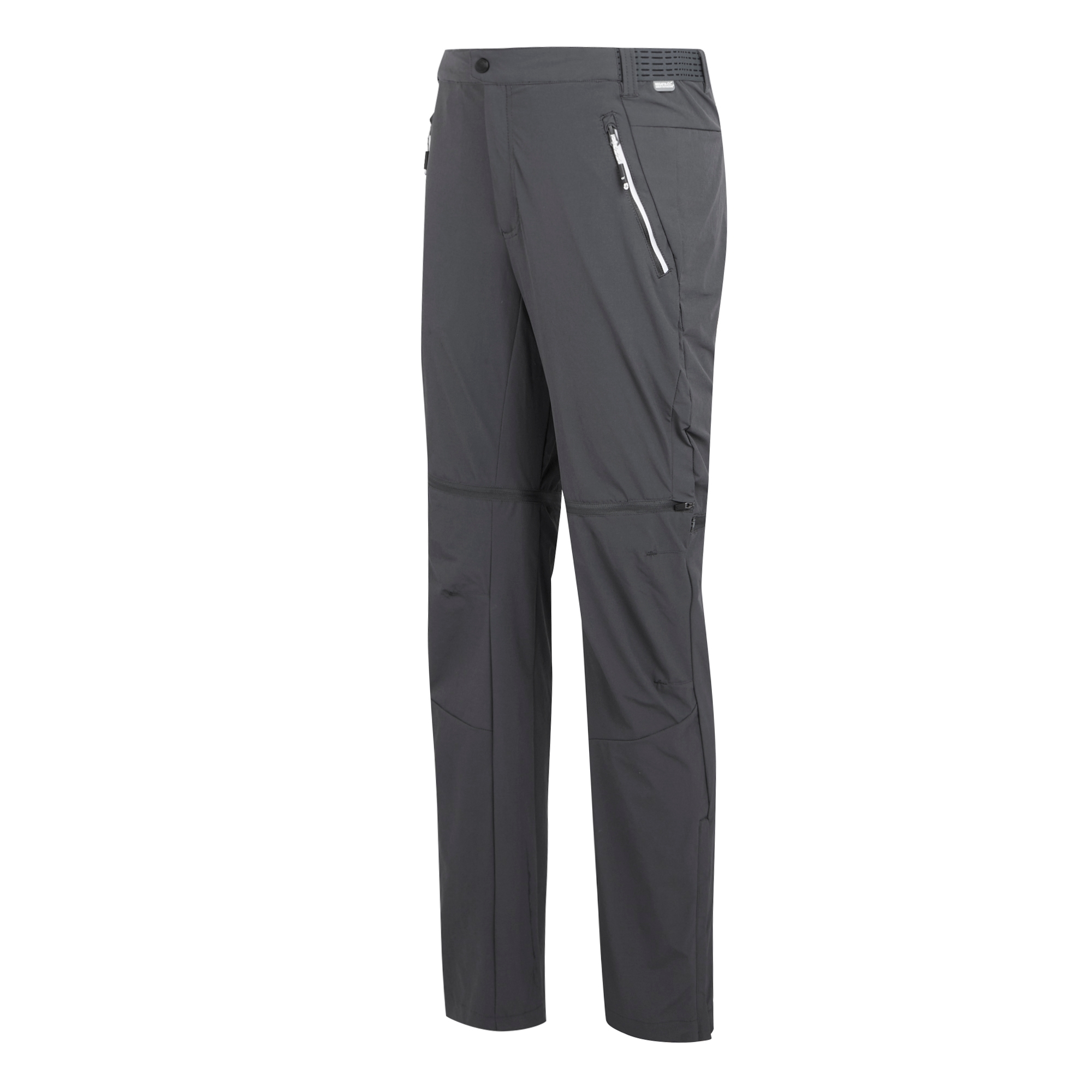 Men's Mountain Zip Off Walking Trousers | Seal Grey Black