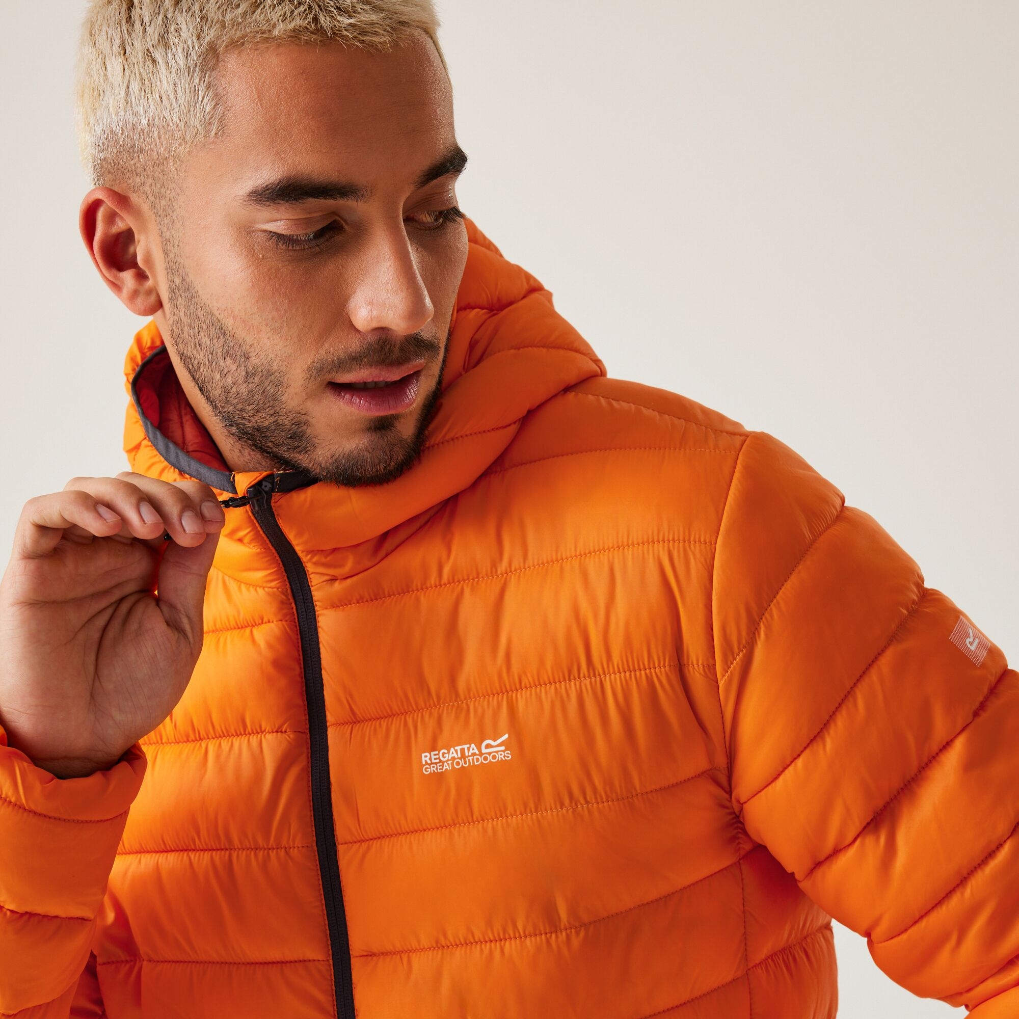 Men's Hooded Marizion Padded Jacket | Orange Pepper